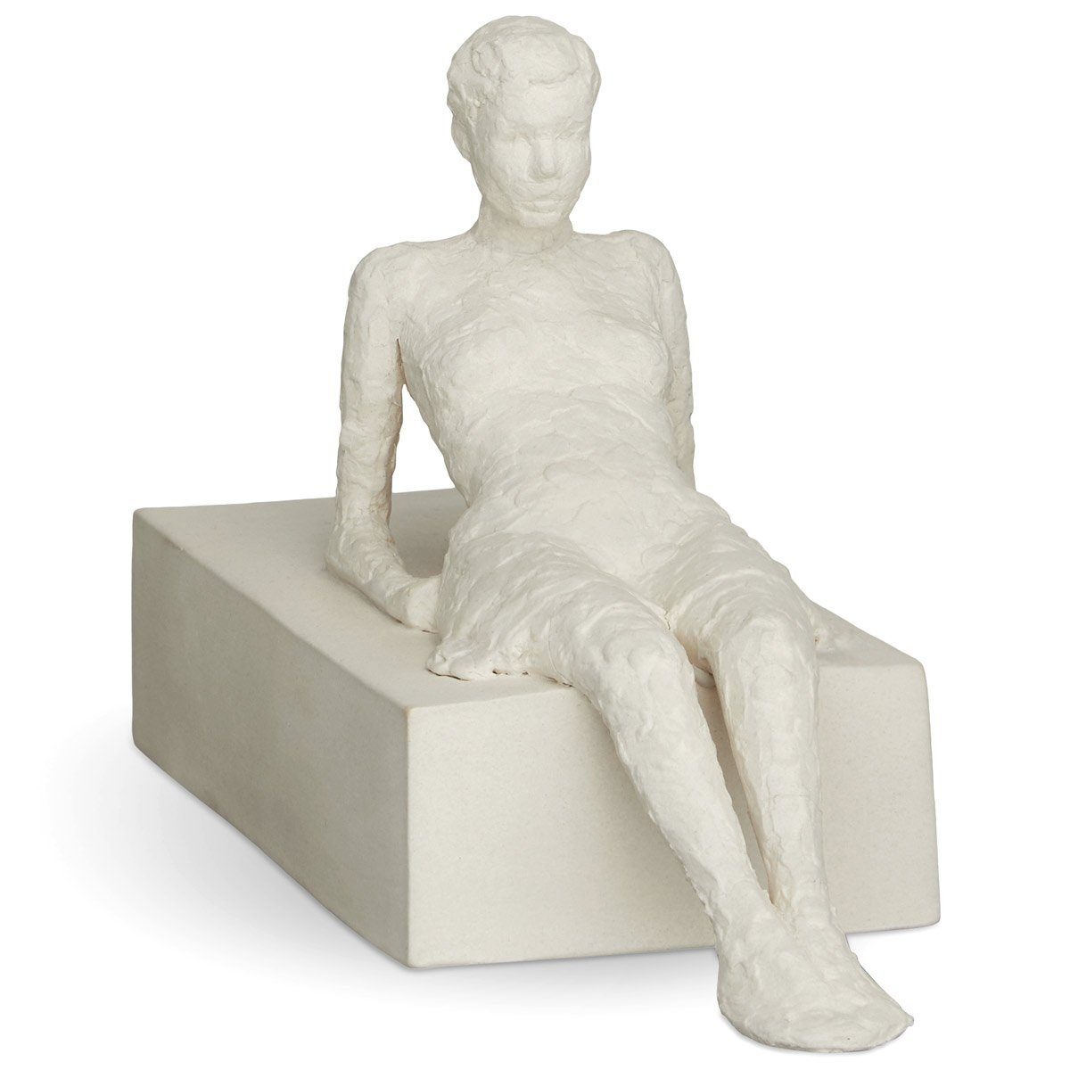 (Die Keramik Skulptur Aufmerksame); Bildhauerin von Dekofigur der aus Serie One Attentive The Bjelke 'Character' Kähler Malene
