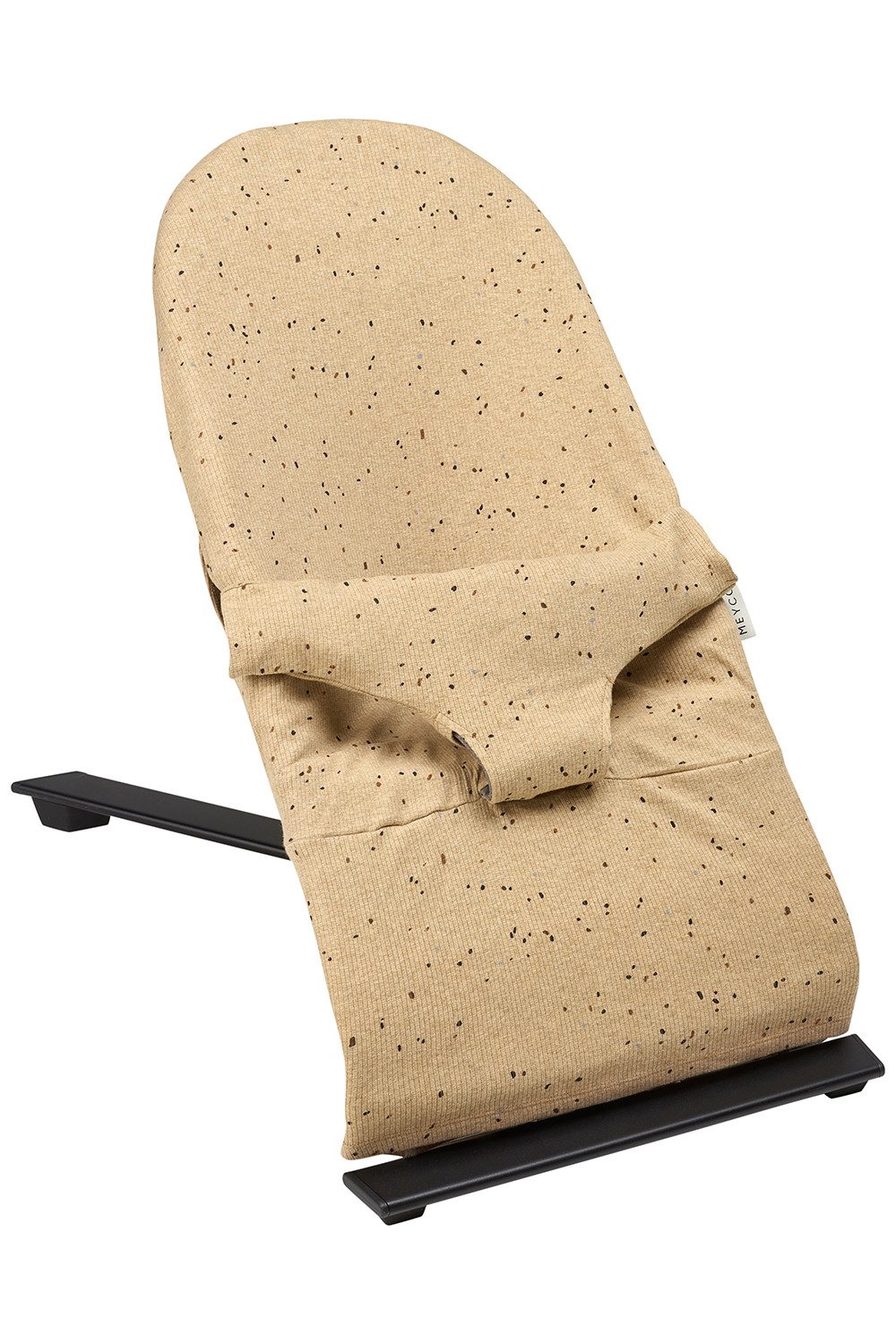 Meyco Baby Babywippe Rib Mini Spot Toffee Melange (1tlg), Bezug für Babybjörn Babywippen