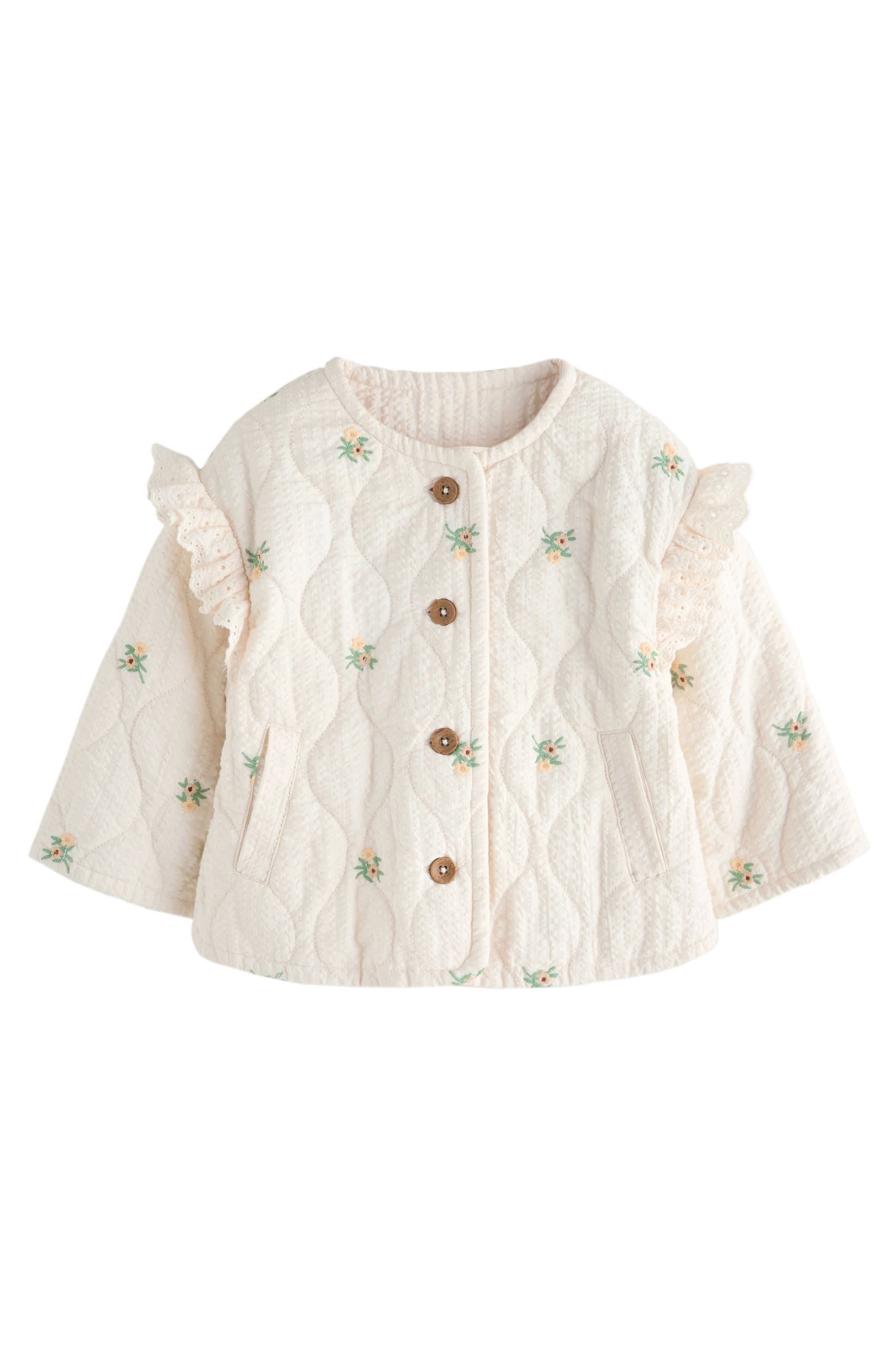 Steppjacke Bestickte Steppjacke