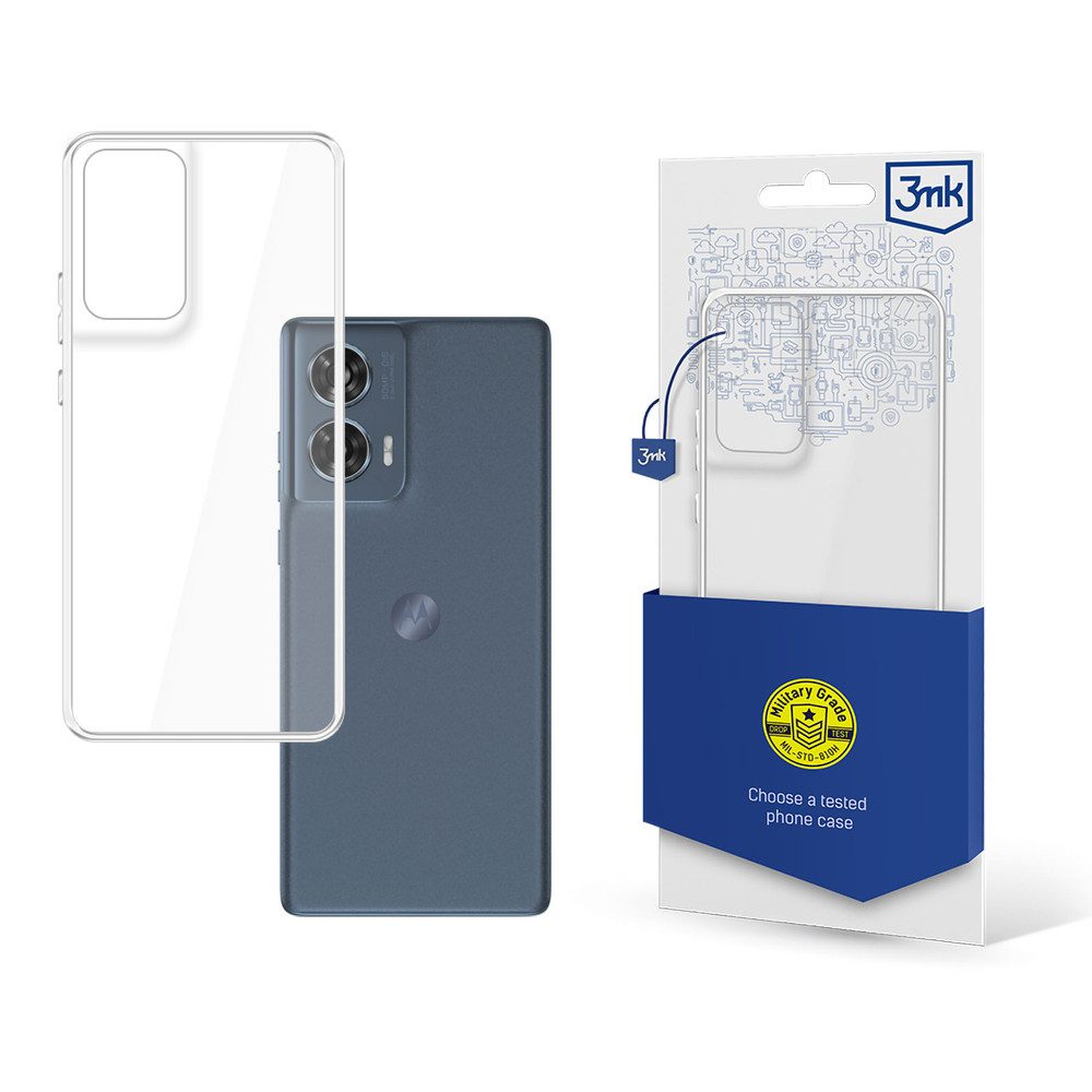 3MK Smartphone-Hülle 3mk Clear Case für Motorola Moto Edge 50 Fusion – transparent, transparent, ultradünn, erhöhter Kameraschutz
