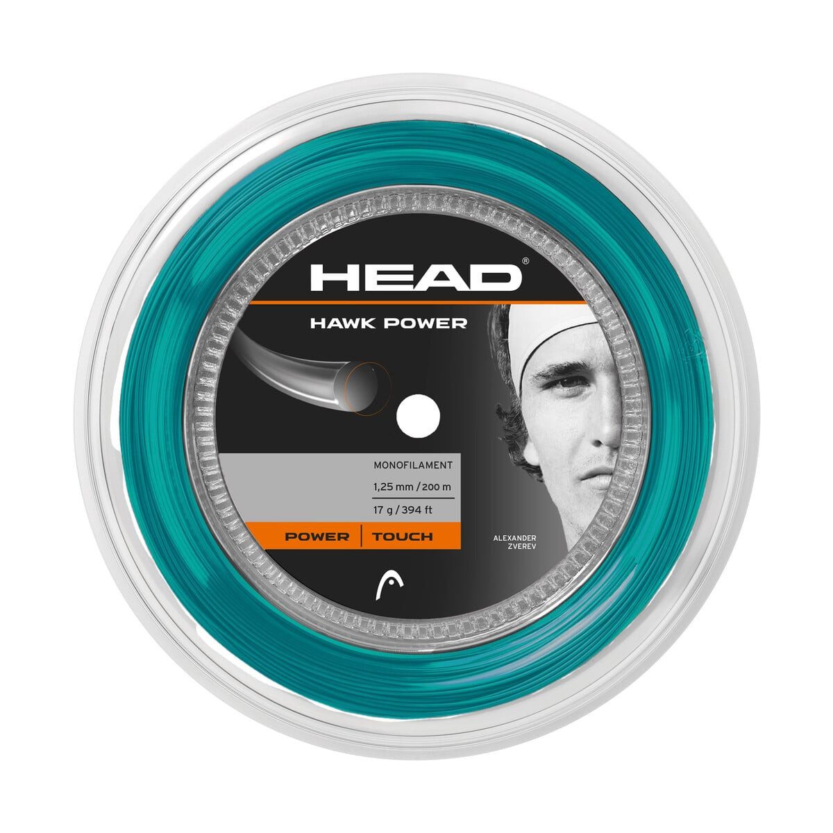 Head Tennissaite Hawk Power (Power) petrolblau 200m Rolle, Saitendicke: 1.30