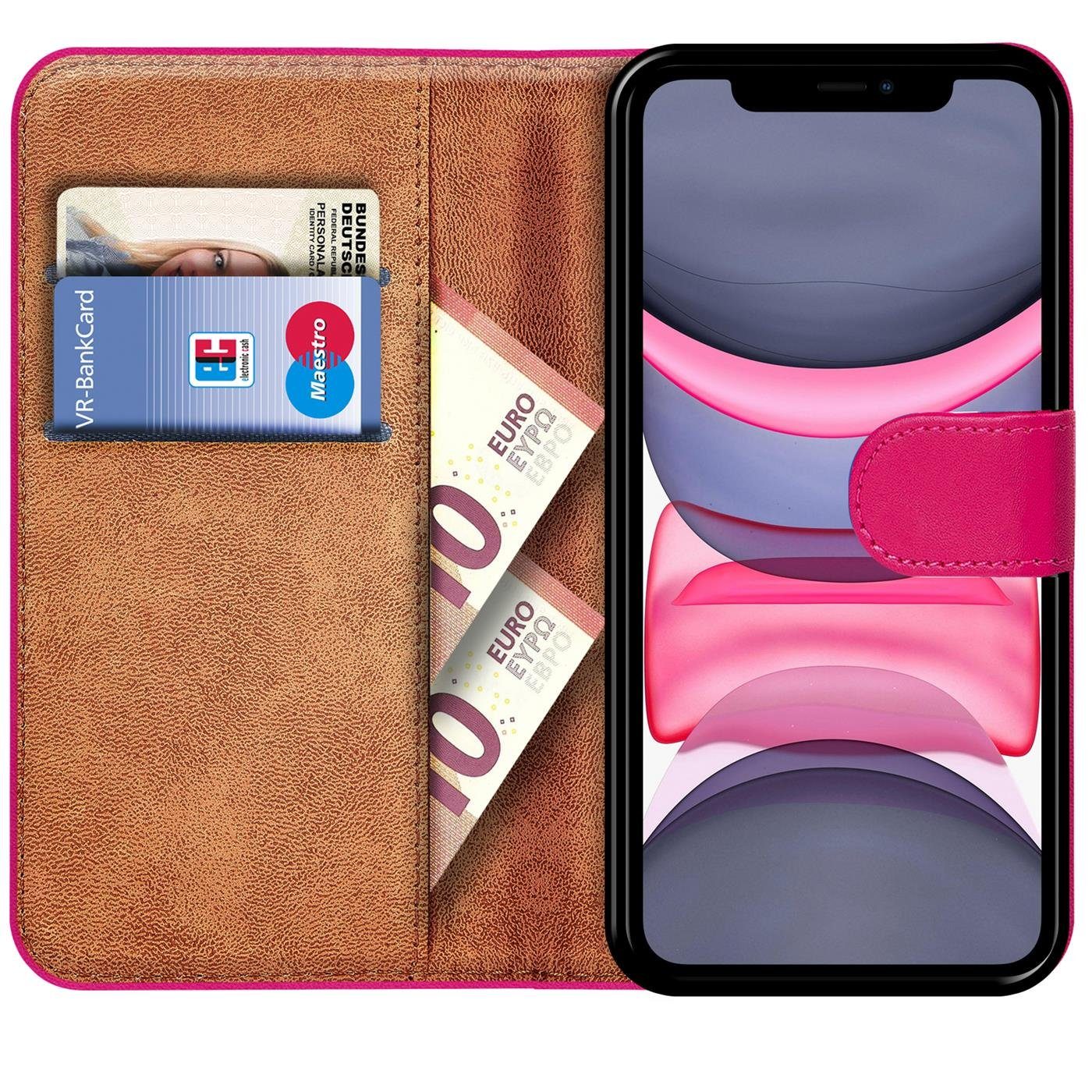 CoolGadget Handyhülle Book Case Handy Tasche für Apple iPhone 11 6,1 Zoll, Hülle Klapphülle Flip Cover für iPhone 11 Schutzhülle stoßfest