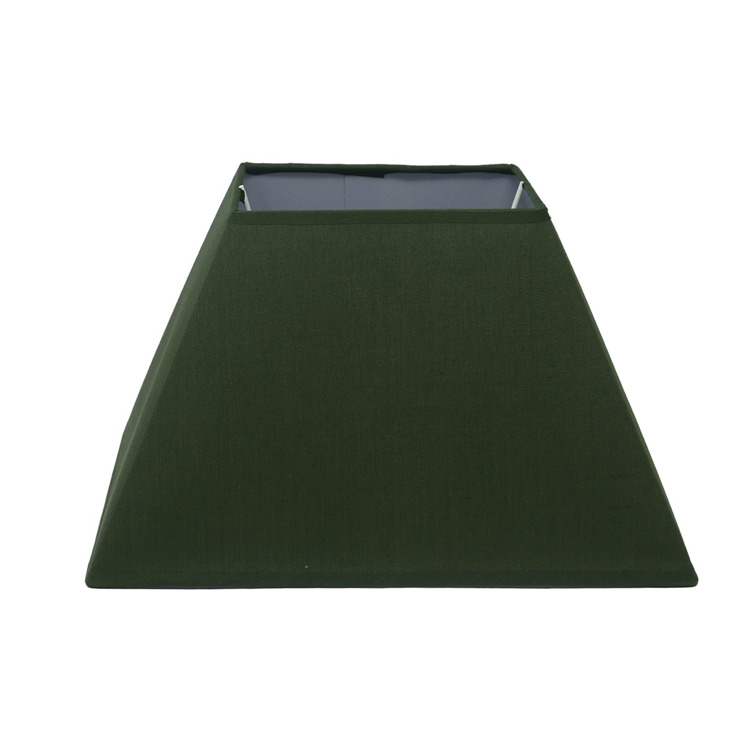 B&S Lampenschirm LampenschirmStoff E14 / E27 Fassung Grün Trapez H 17,5 cm