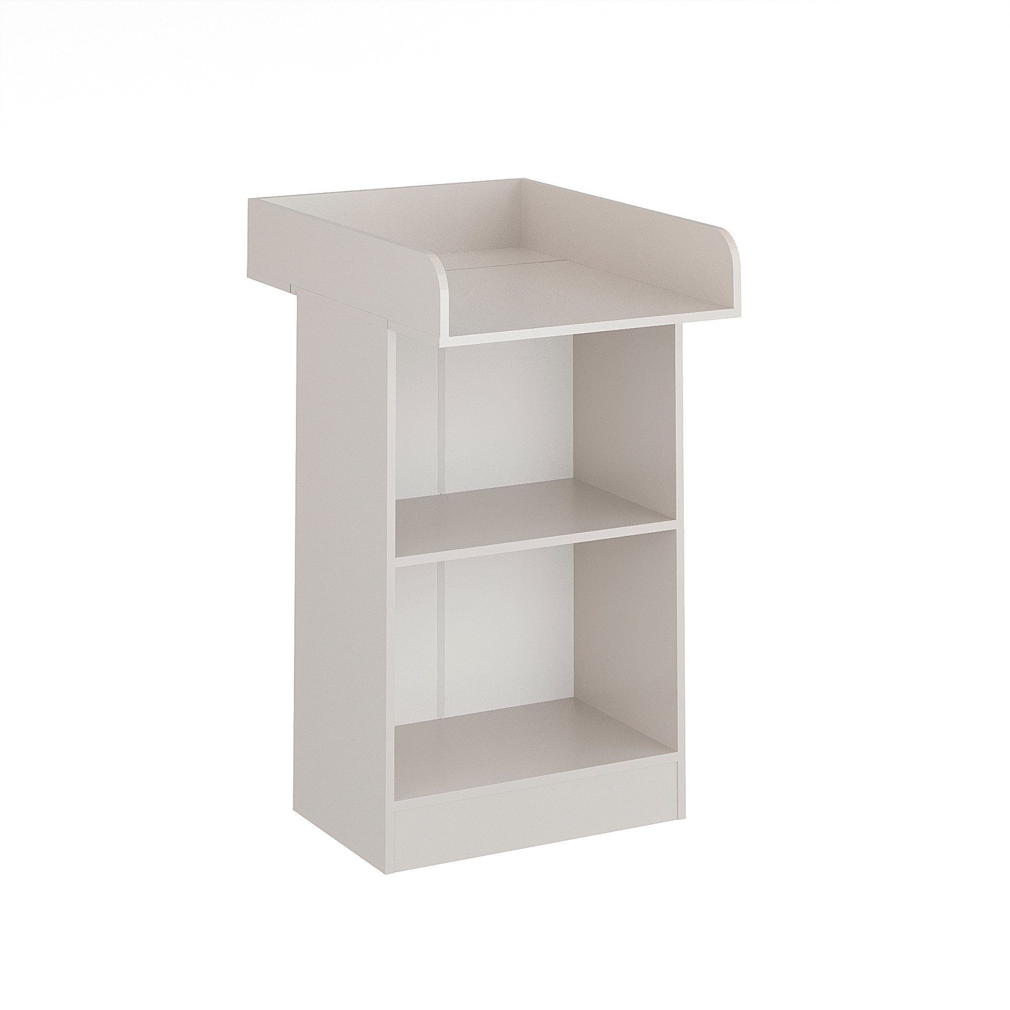 KOMTO Wickelkommode Weiß - Wickeltisch Schmal, Baby Kommode mit Wickelaufsatz abnehmbar M1, Baby Changing Table, Lulliblox M1