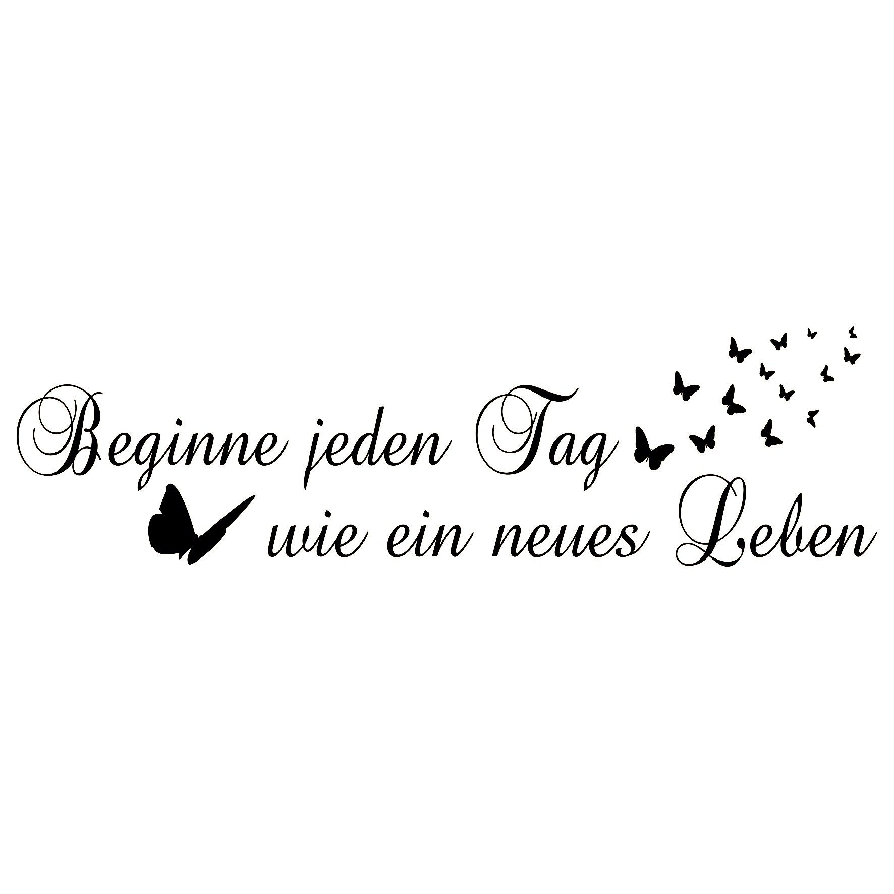 queence Wandtattoo hohe jeden Klebkraft Beginne Tag…