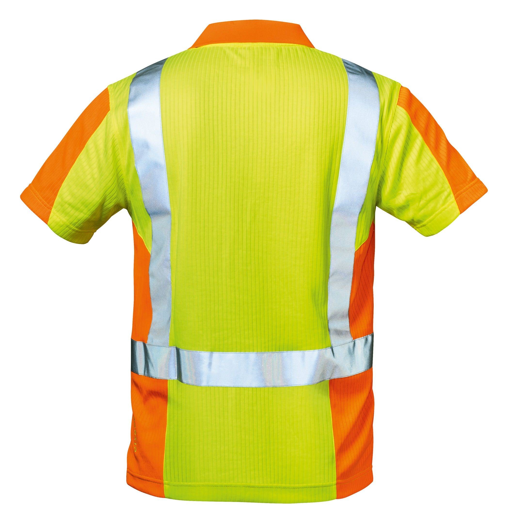 Elysee Warnschutz-Shirt Warn-Poloshirt Zwolle gelb / orange