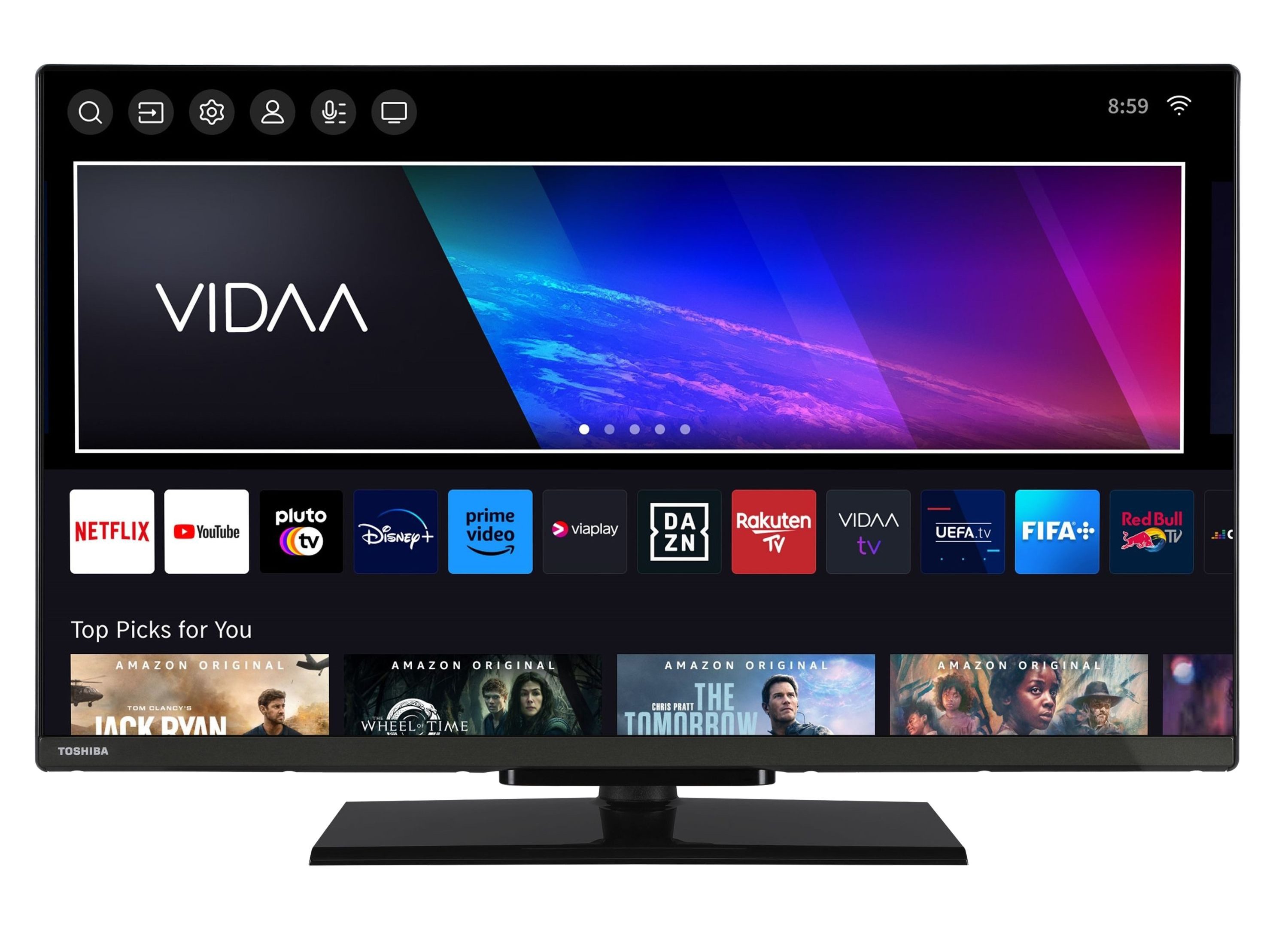 Toshiba 32LV3F63DA LCD-LED Fernseher (80 cm/32 Zoll, Full HD, VIDAA Smart TV, HDR, Triple-Tuner, VIDAA, Bluetooth, Alexa-fähig)