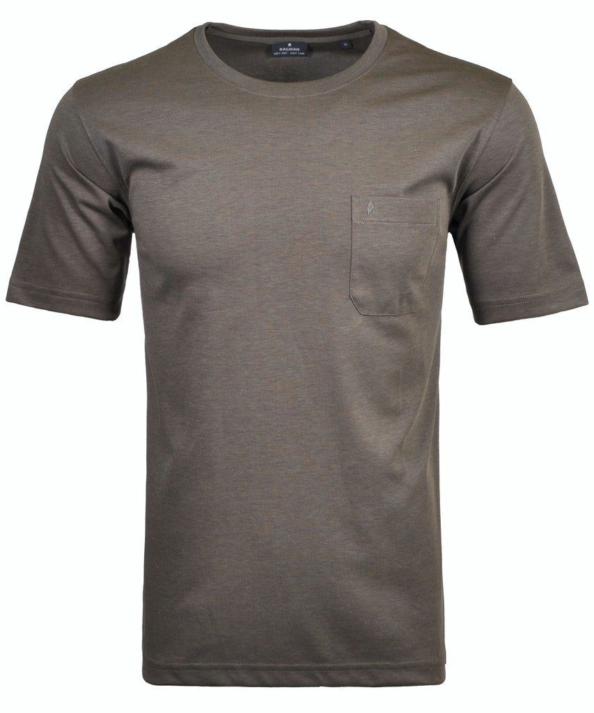 RAGMAN Brusttasche 870-SAND T-Shirt mit