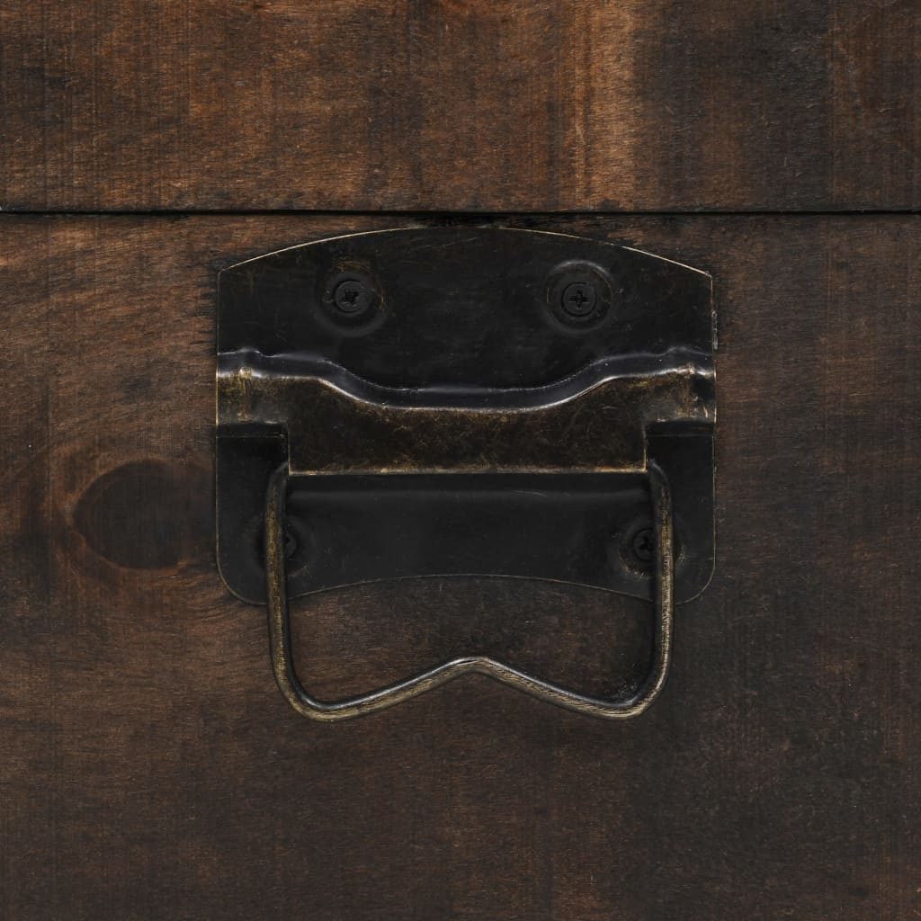 vidaXL Truhe Aufbewahrungstruhe Massivholz Vintage-Stil 120 x 30 x 40 cm