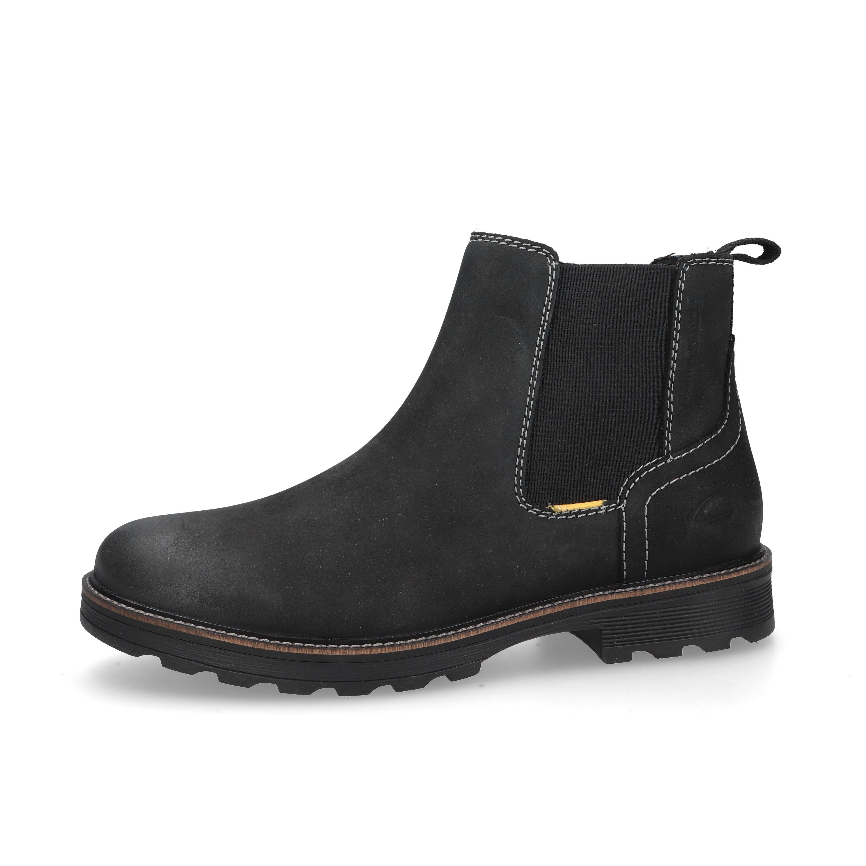 camel active Boots Tumbled Nubuk SCHWARZ Schnürboots