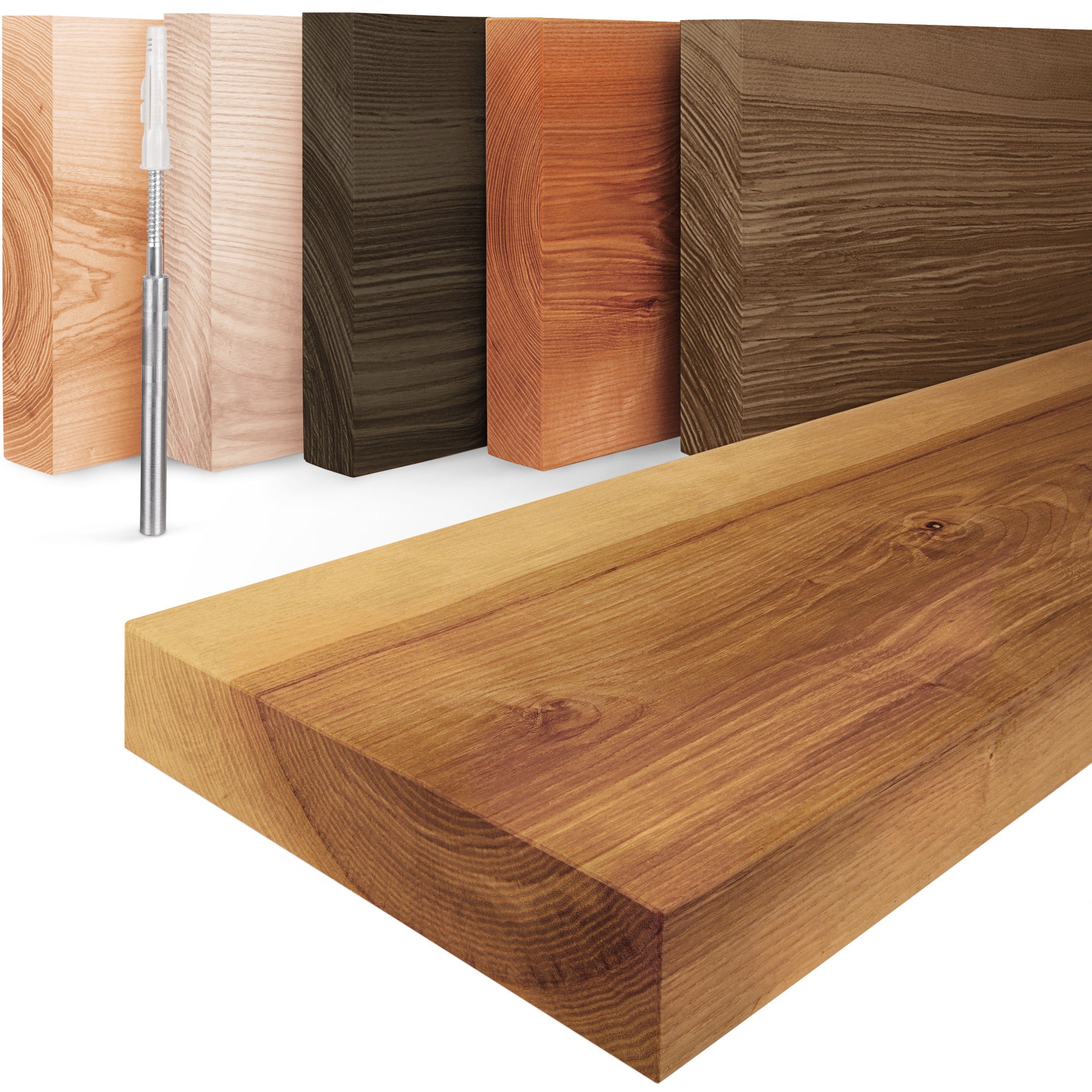 LAMO Manufaktur Wandregal Holz Gerade, Regal günstig online kaufen
