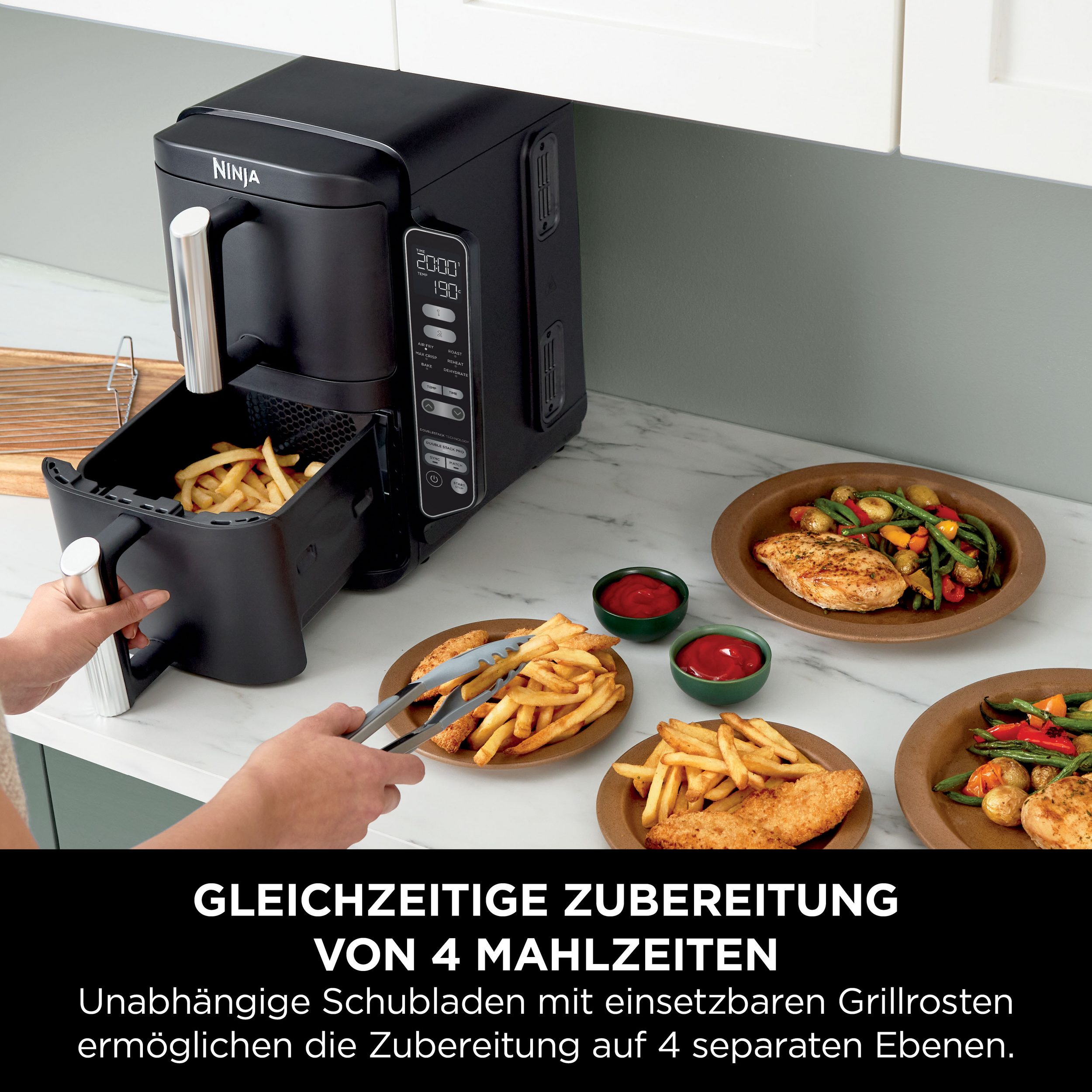 NINJA Heißluftfritteuse SL300EU, 2470 W