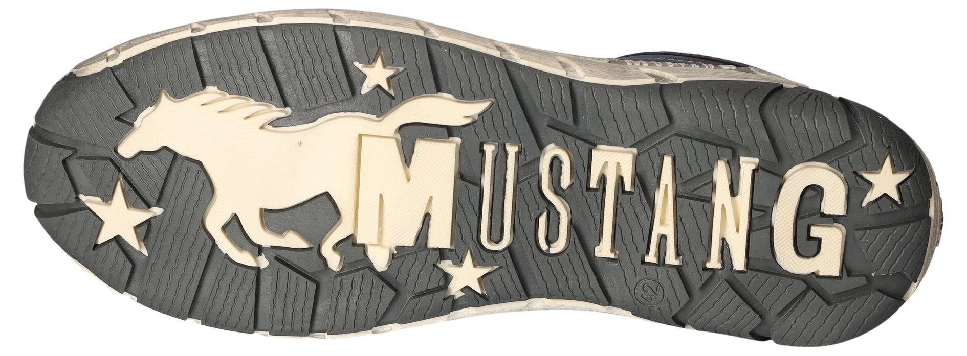 Mustang Shoes Sneaker, Freizeitschuh, Halbschuh, Schnürschuh mit seitlichem Reißverschluss