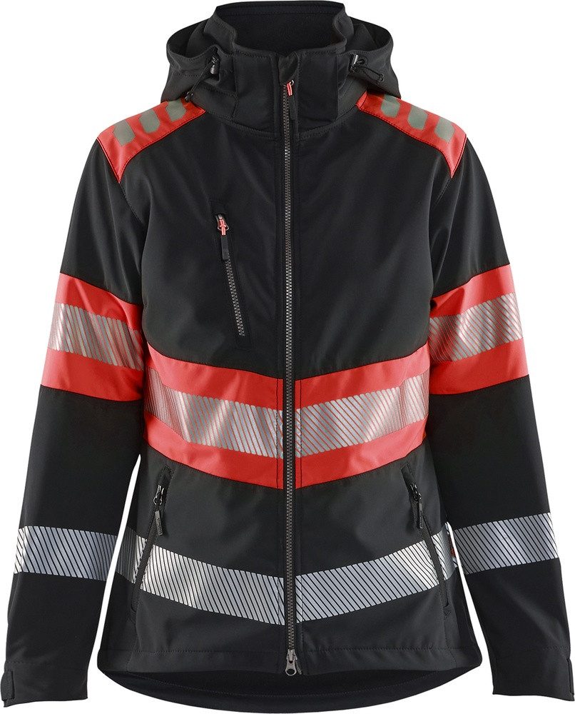 Blåkläder Warnschutz-Shirt Damen High Vis Softshell Jacke