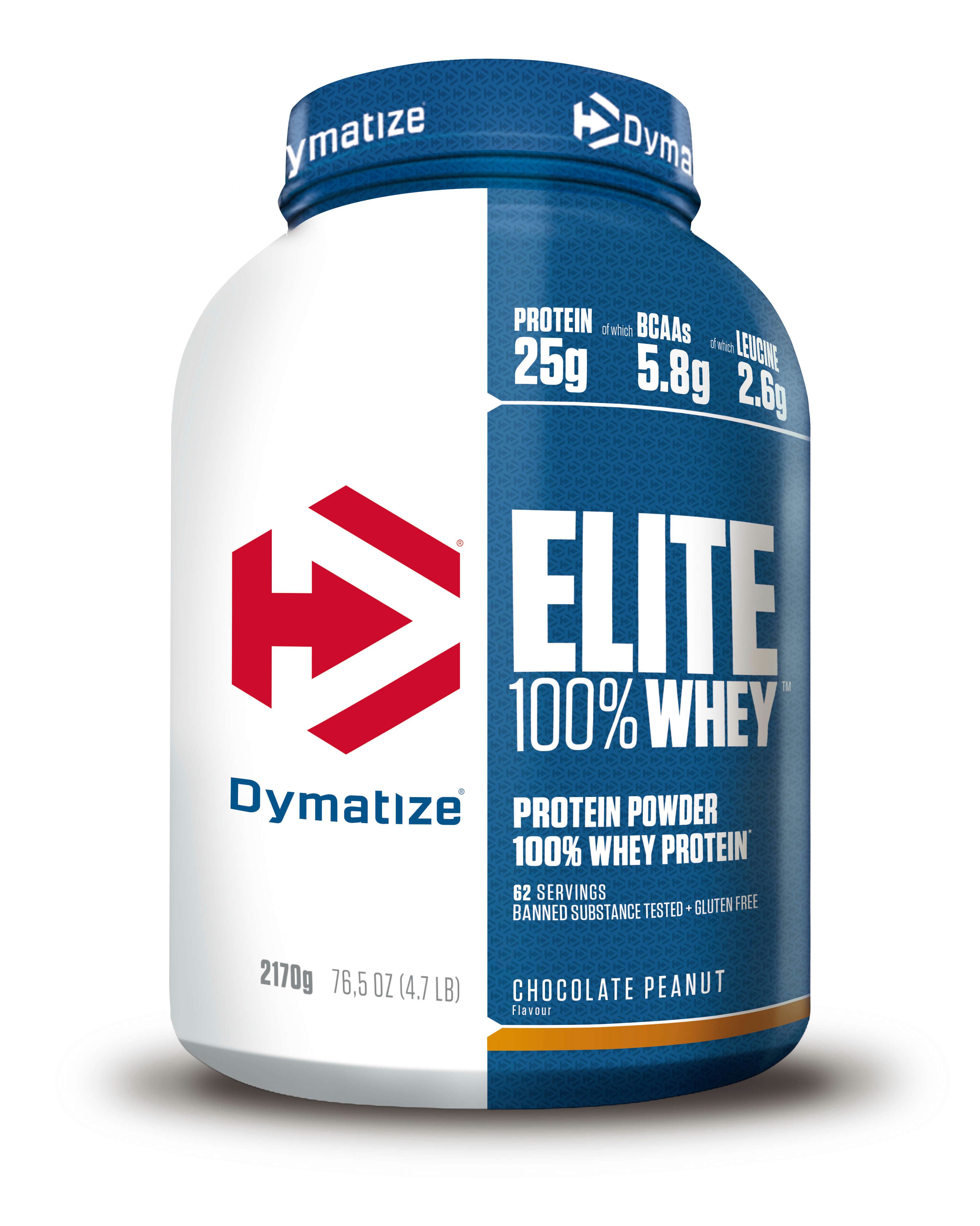Dymatize Whey Protein Pulver Shake Elite 100% Isolat Chocolate Peanut 2170 g Pulver, 2170 g