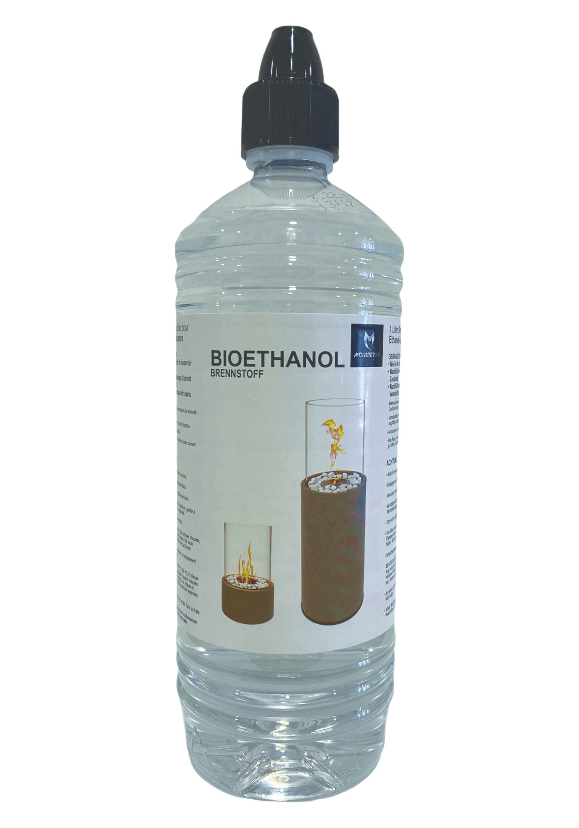 96,6% Tischkamin 1 Monster24 Liter) Reinheit Standkamin, Bioethanol Flüssiges x (6 Tischfeuer Bio-Ethanol