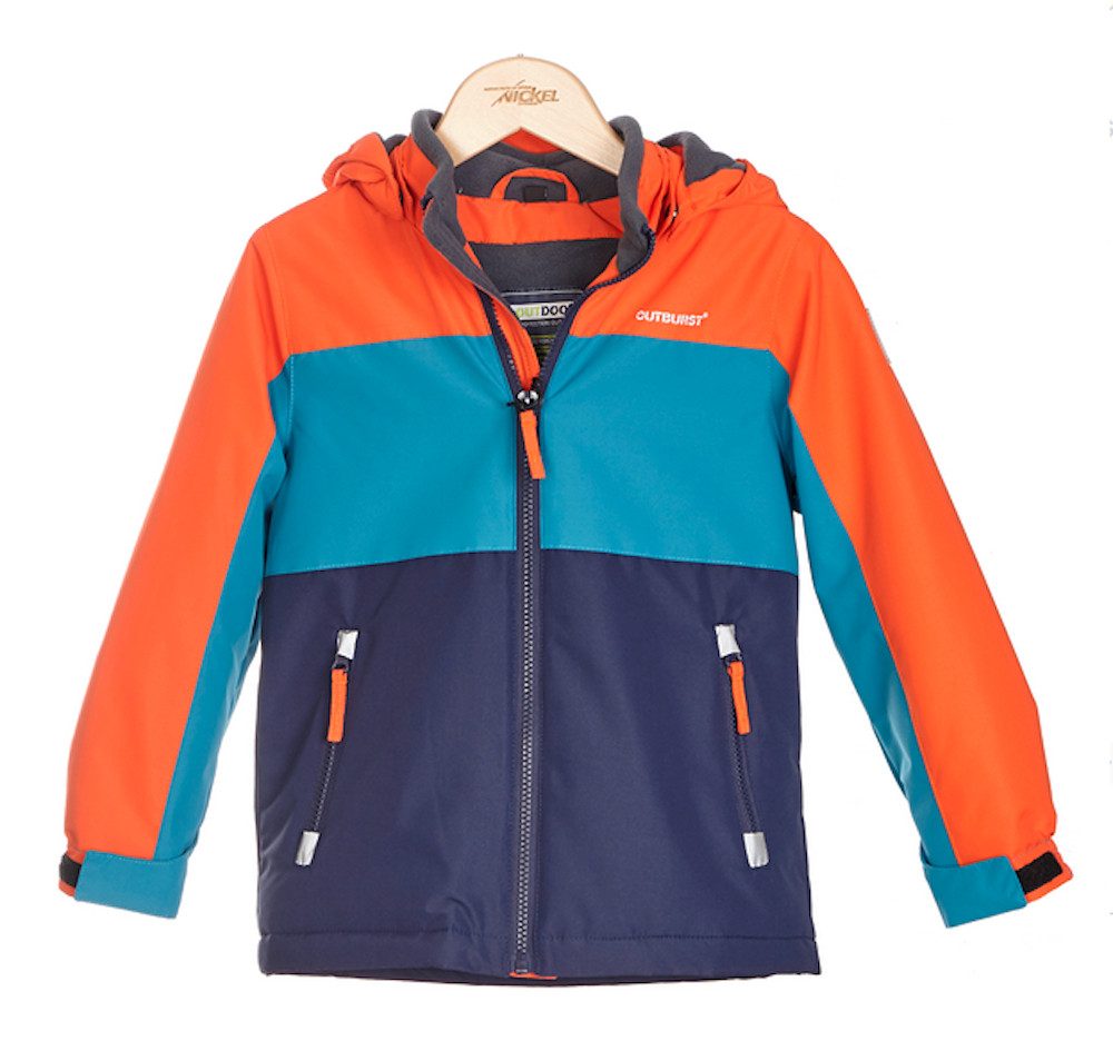 Funktionsjacke Outburst Jungen Winter Funktionsjacke Jacke orange türkis marine
