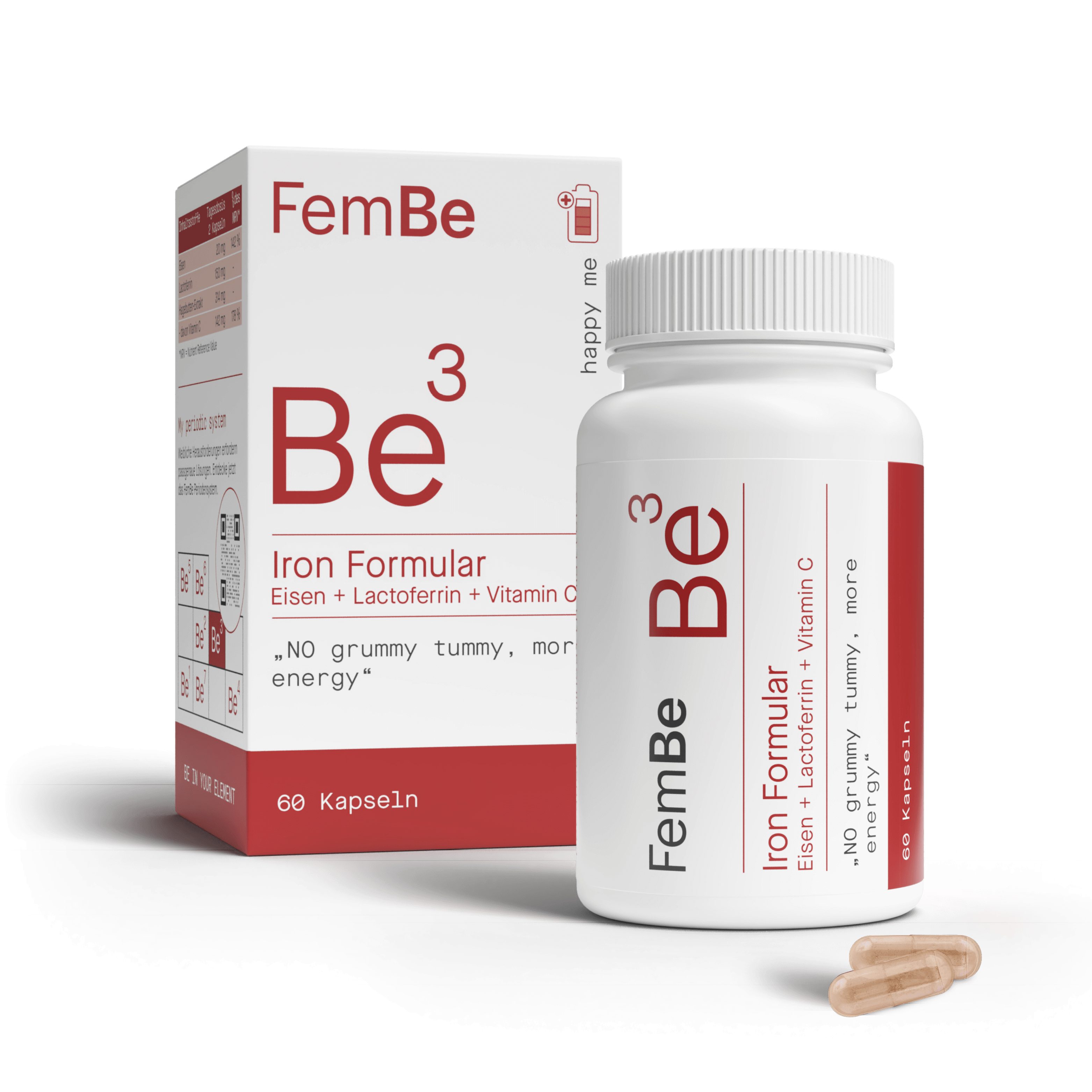 FemBe FemBe Eisentabletten mit Lactoferrin & Vitamin C Kapseln