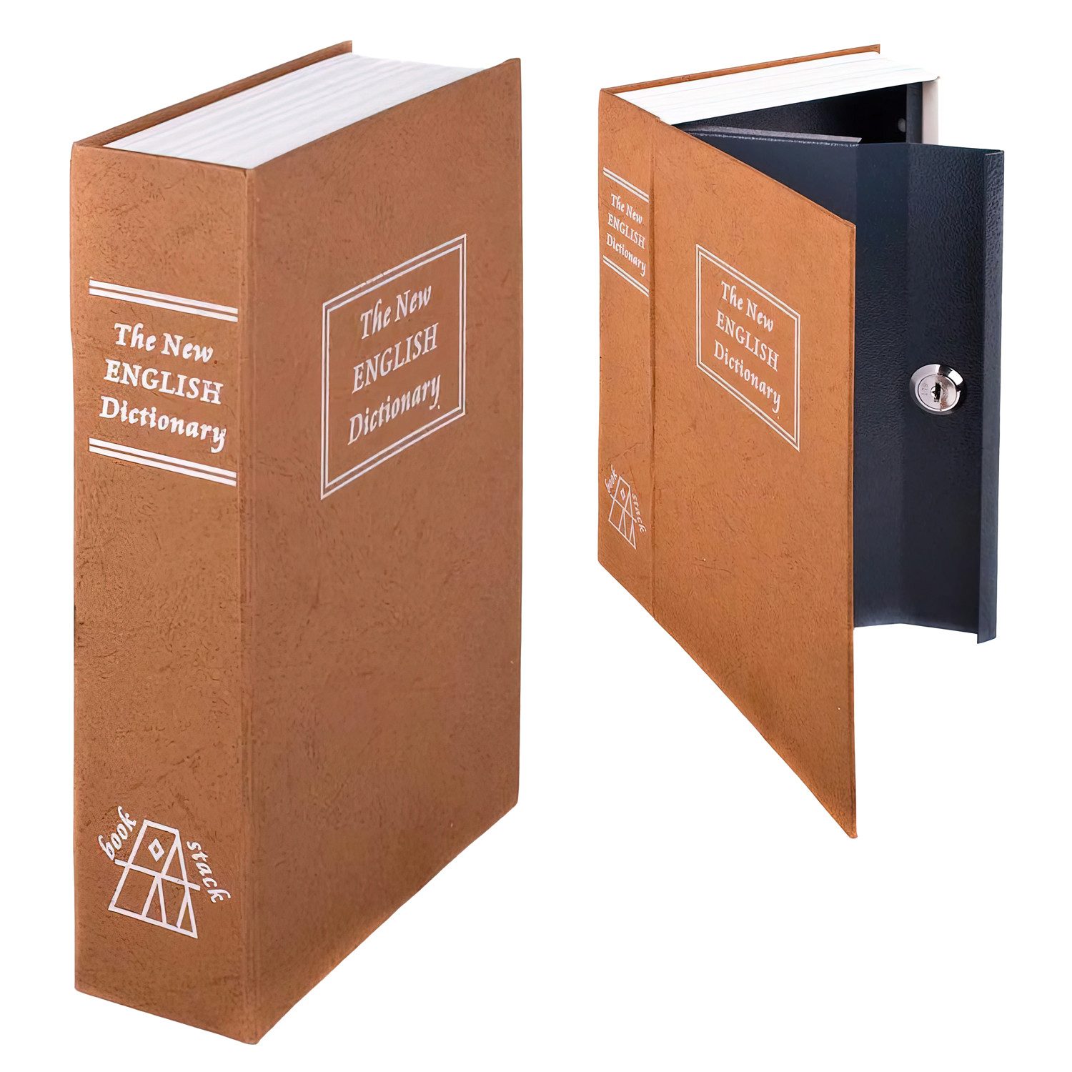 Goods+Gadgets Buchtresor XXL Buchsafe Tresor (Geldkassette, Buchattrappe), Bücherregal Geheimversteck