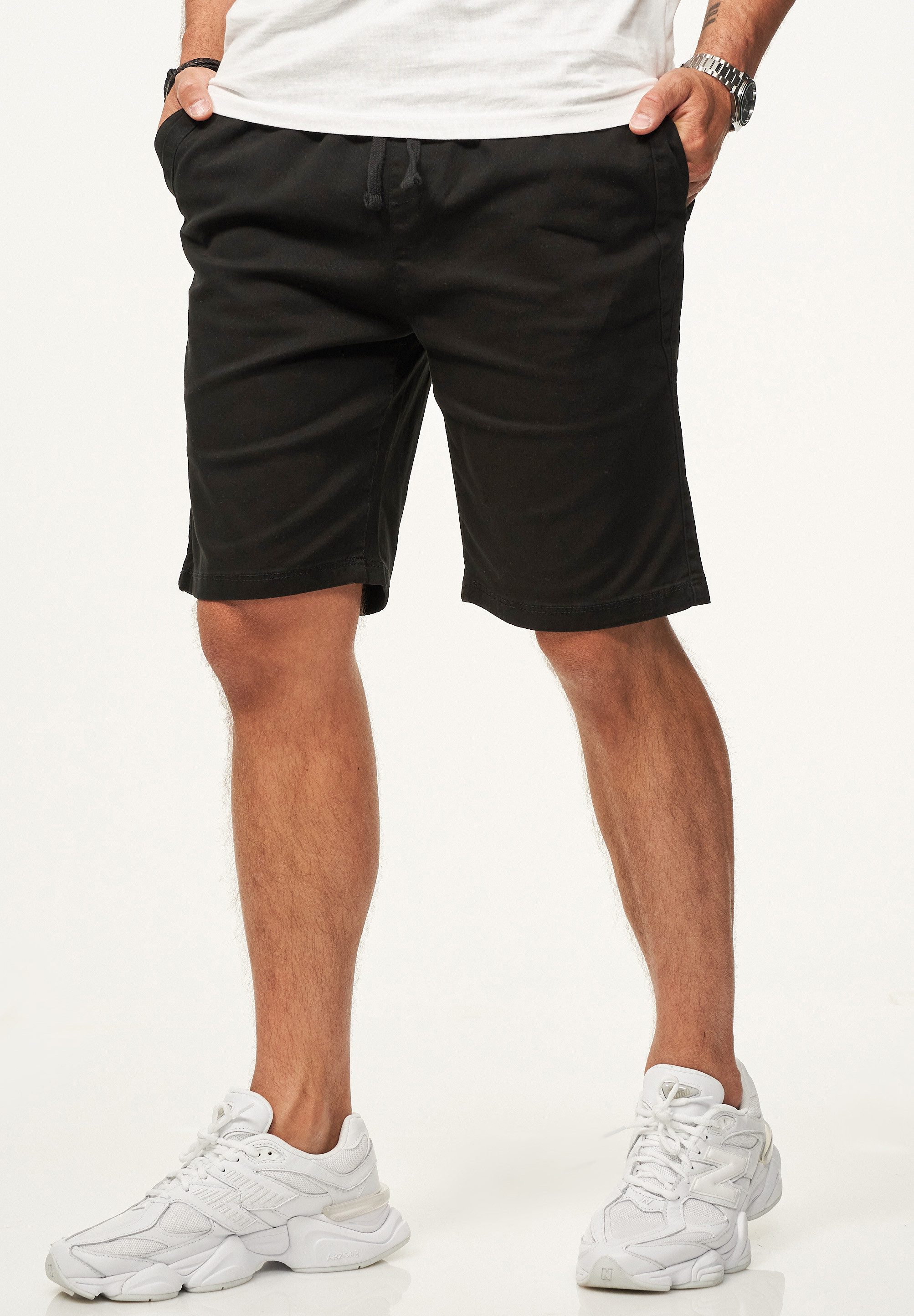 SOULSTAR Chinoshorts mit Gummibund & Tunnelzug - Kurze Hose für Herren Regu günstig online kaufen