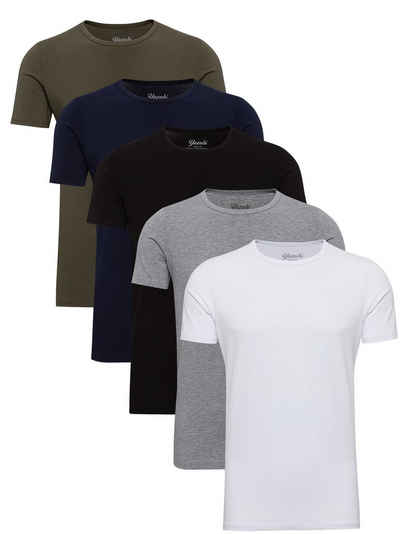 Yazubi T-Shirt »5-Pack Mythic Basic Tee Crew Neck« (Set, 5er-Pack) modernes Rundhalsshirt