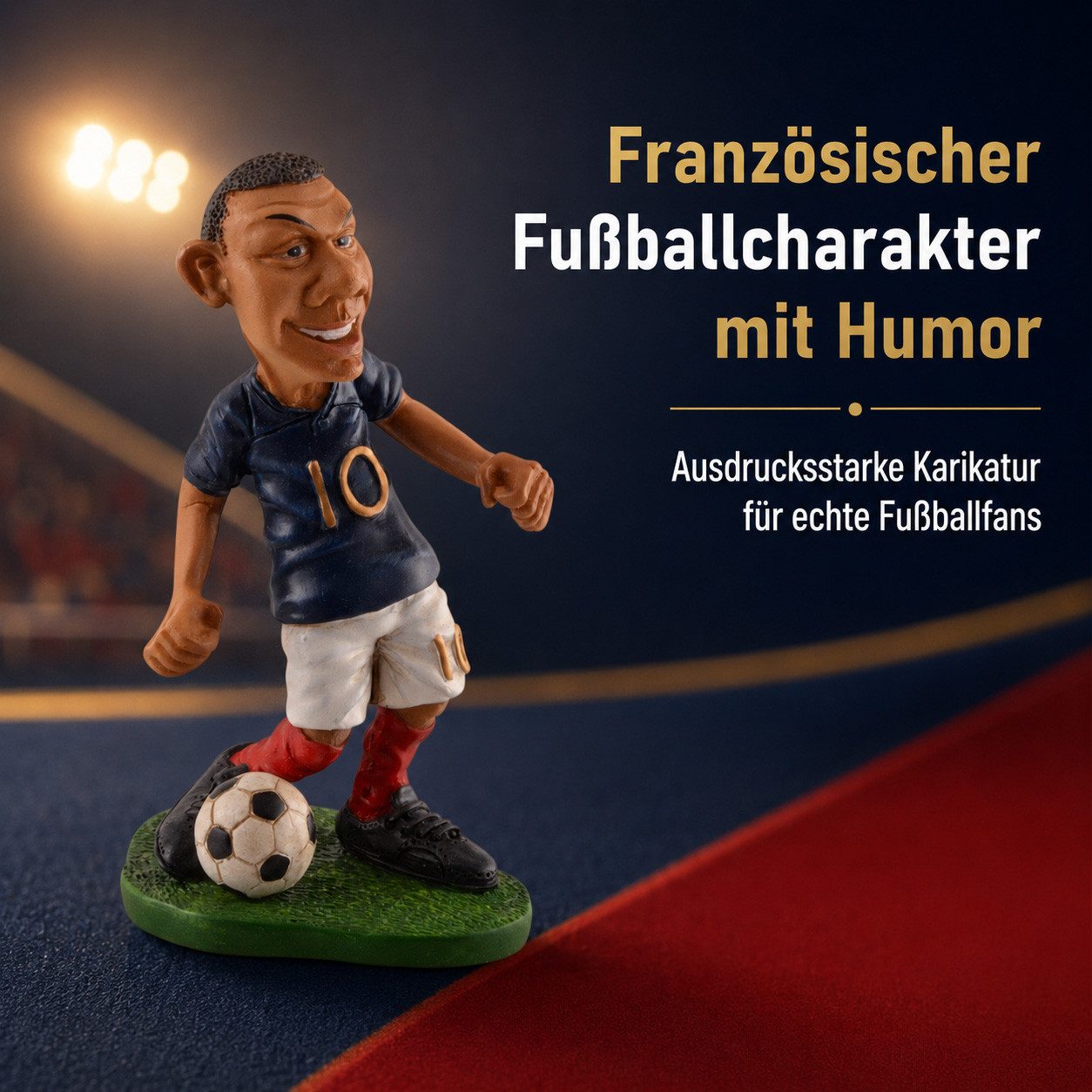 Vogler Dekofigur Comical Kylian Fußballer-Karikatur 11cm by Warren Stratford