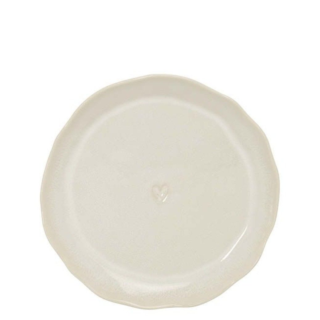 Bastion Collections Dessertteller D19cm June aus Steingut mit Herz
