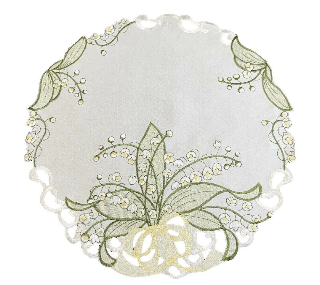 Westernlifestyle Tischdecke Weiße Maiglöckchen Tischläufer Mitteldecke Deck günstig online kaufen