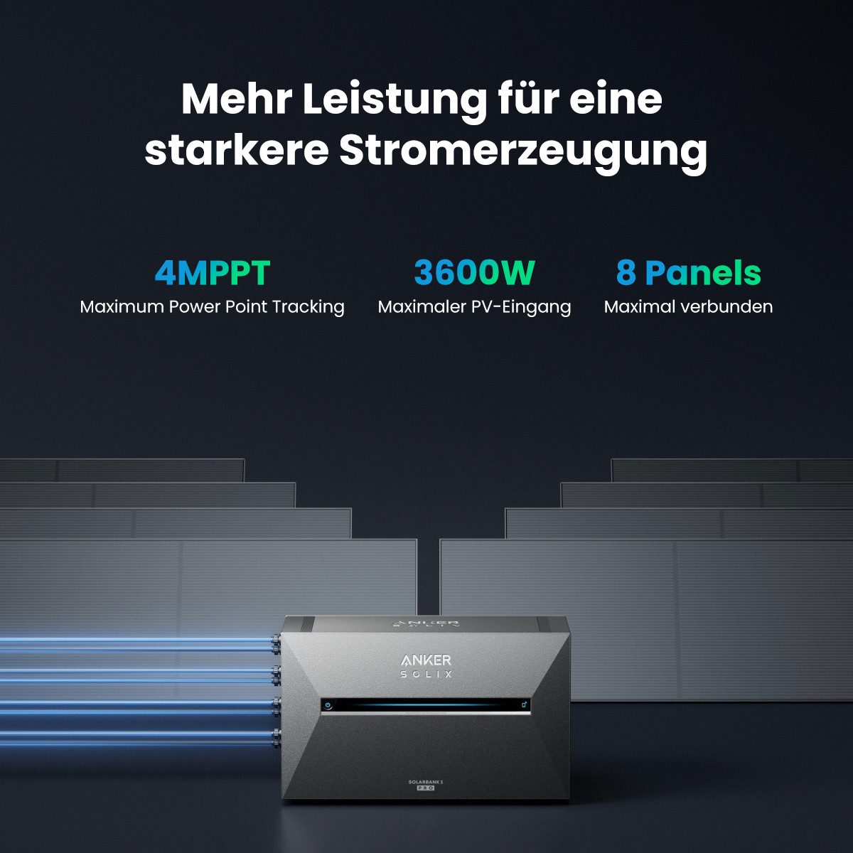 Anker Balkonkraftwerk Anker SOLIX Solarbank 3 E2700 Pro mit Zusatzsakkus, (1x/2x/3x/4x/5x Anker SOLIX BP2700 Erweiterungsakkus (optional), 2,7 kWh Intelligenter – Bild 4 von 5