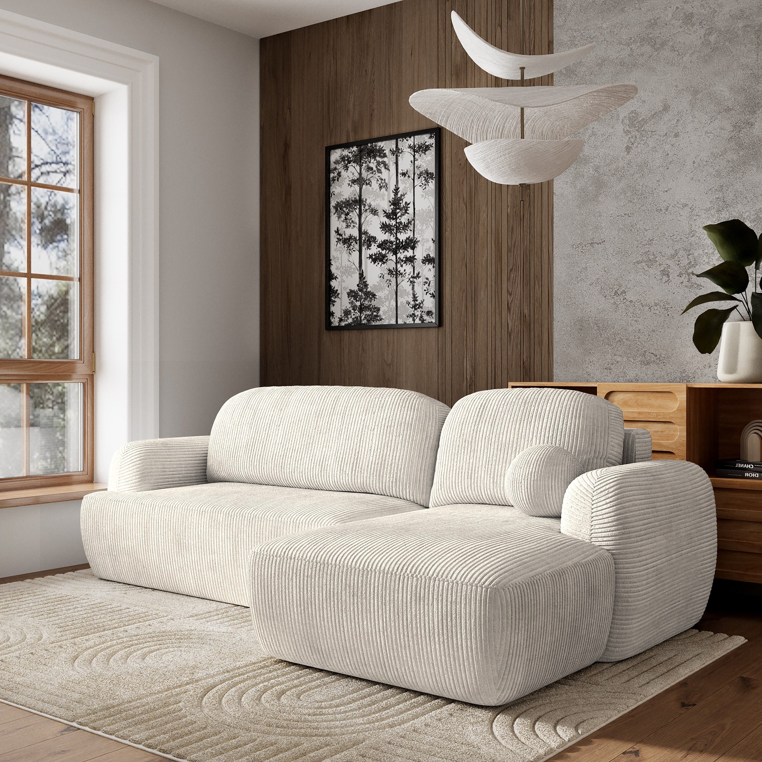 Masseno Ecksofa MODENZA mit Schlaffunktion L-Form, Sofa mit Bettkasten günstig online kaufen