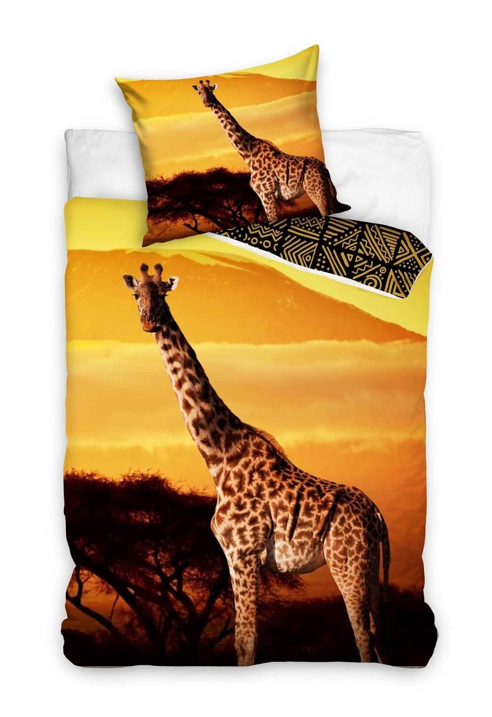 Carbotex Bettwäsche Giraffe - Wende-Bettwäsche-Set, 135x200 günstig online kaufen
