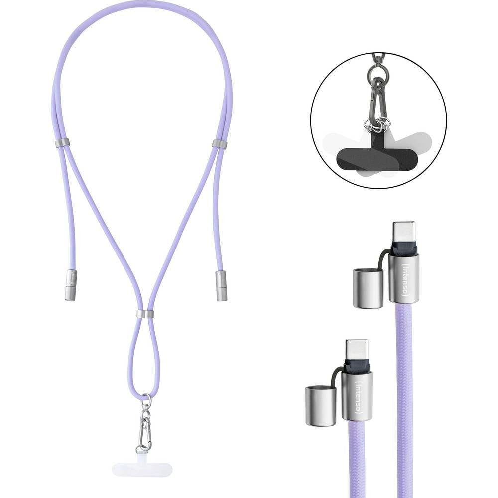 Intenso USB-C® Kabel USB 2.0 USB-C® Stecker, USB-C® Stecker 1.65 m Lila USB-Kabel