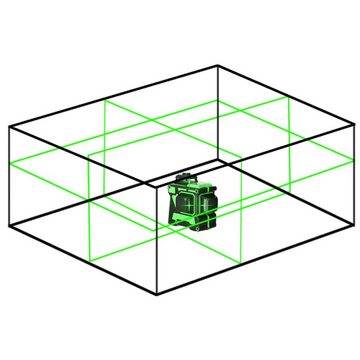 Tidyard Linienlaser 3D 12 Lines Self-leveling Laser, Stativständer mit Tragetasche