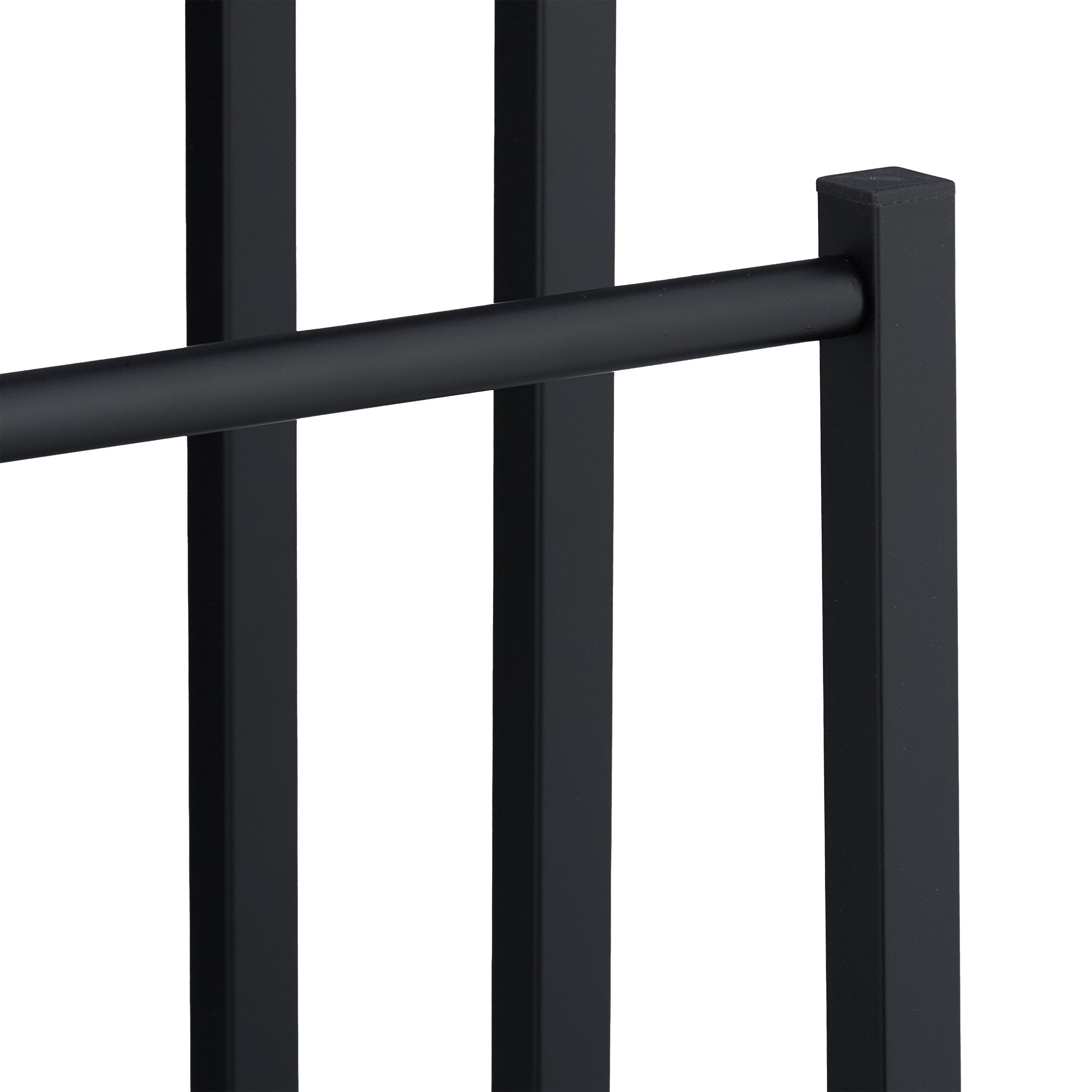 relaxdays Handtuchständer 3 Stangen & Ablage, braun