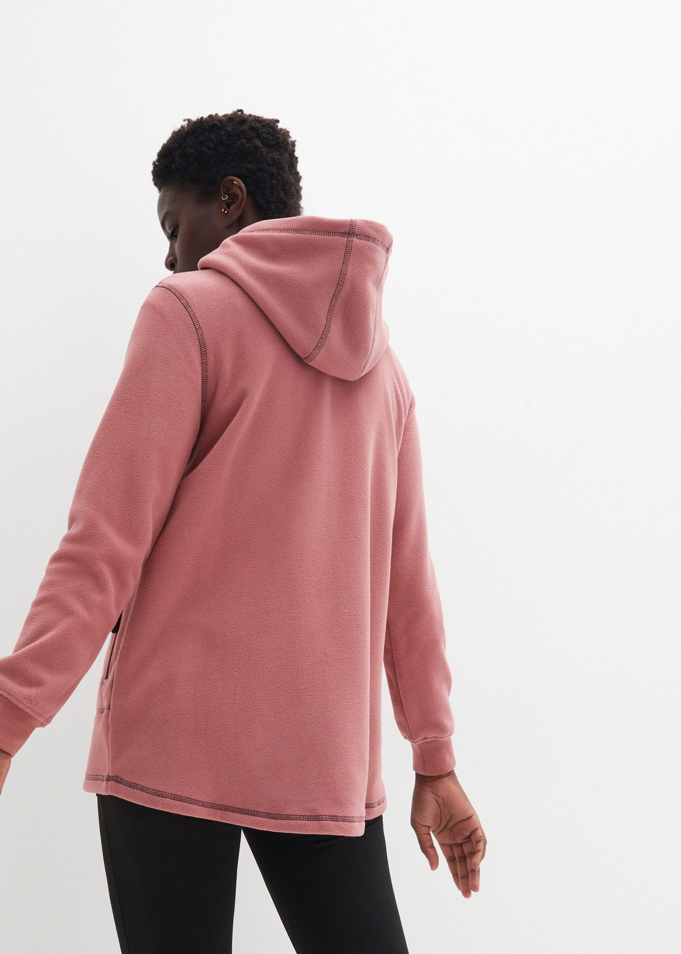bonprix Fleecejacke A-Linien-Schnitt, Langarm-Design, aus 100% Polyester, R günstig online kaufen