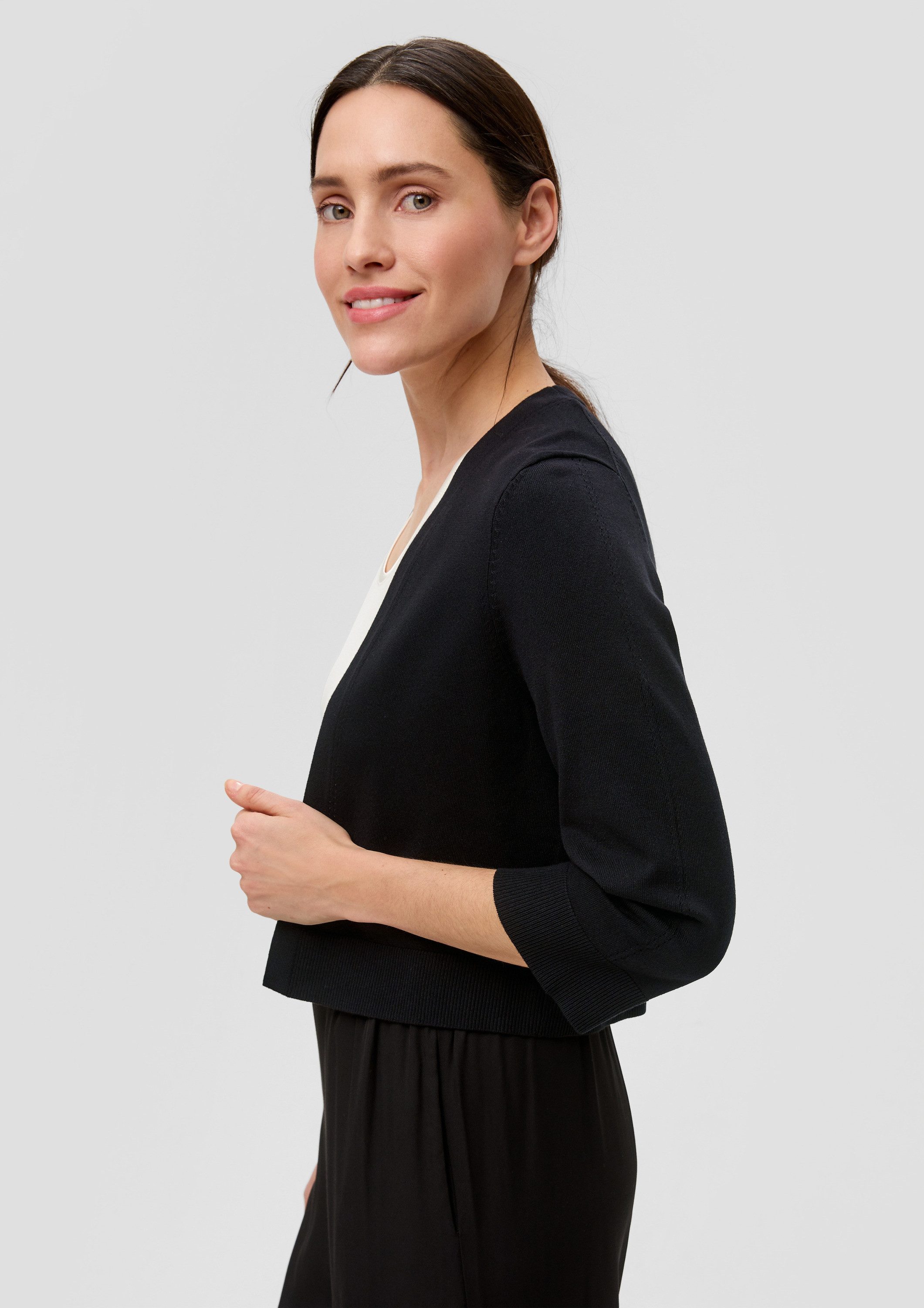 s.Oliver Cardigan Strickjacke Cardigan mit weitem Arm günstig online kaufen