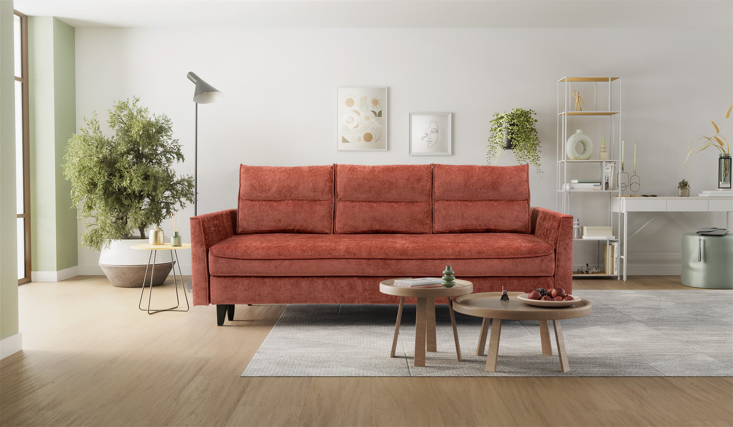 Hygger Möbelhaus Schlafsofa Loki mit Bettfunktion günstig online kaufen