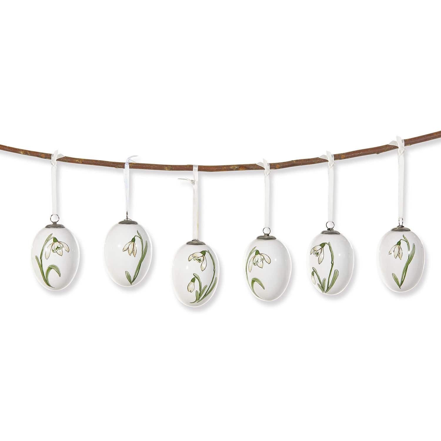 Mirabeau Osterei Osterei 6er Set Willmare weiß/grün