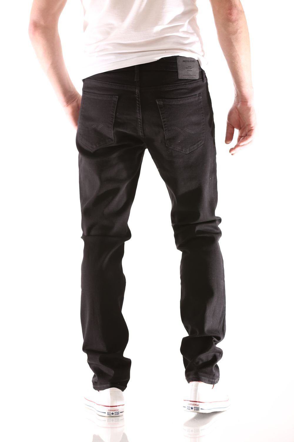 Jack & Jones Slim-fit-Jeans Jack & Herren Schwarz Glenn Jones Jeans Fit Slim Original