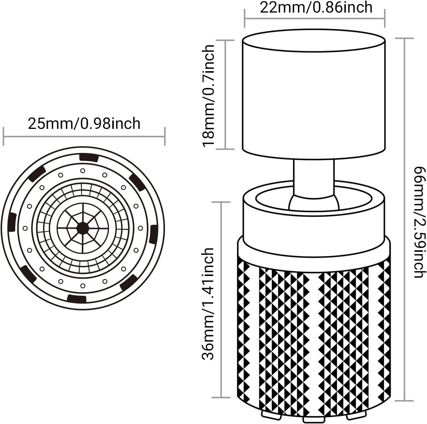FELIXLEO Strahlregler Wasserhahnaufsatz 3 Strahlarten 6 Adapter Küche Bad, (1-tlg) – Bild 2 von 5
