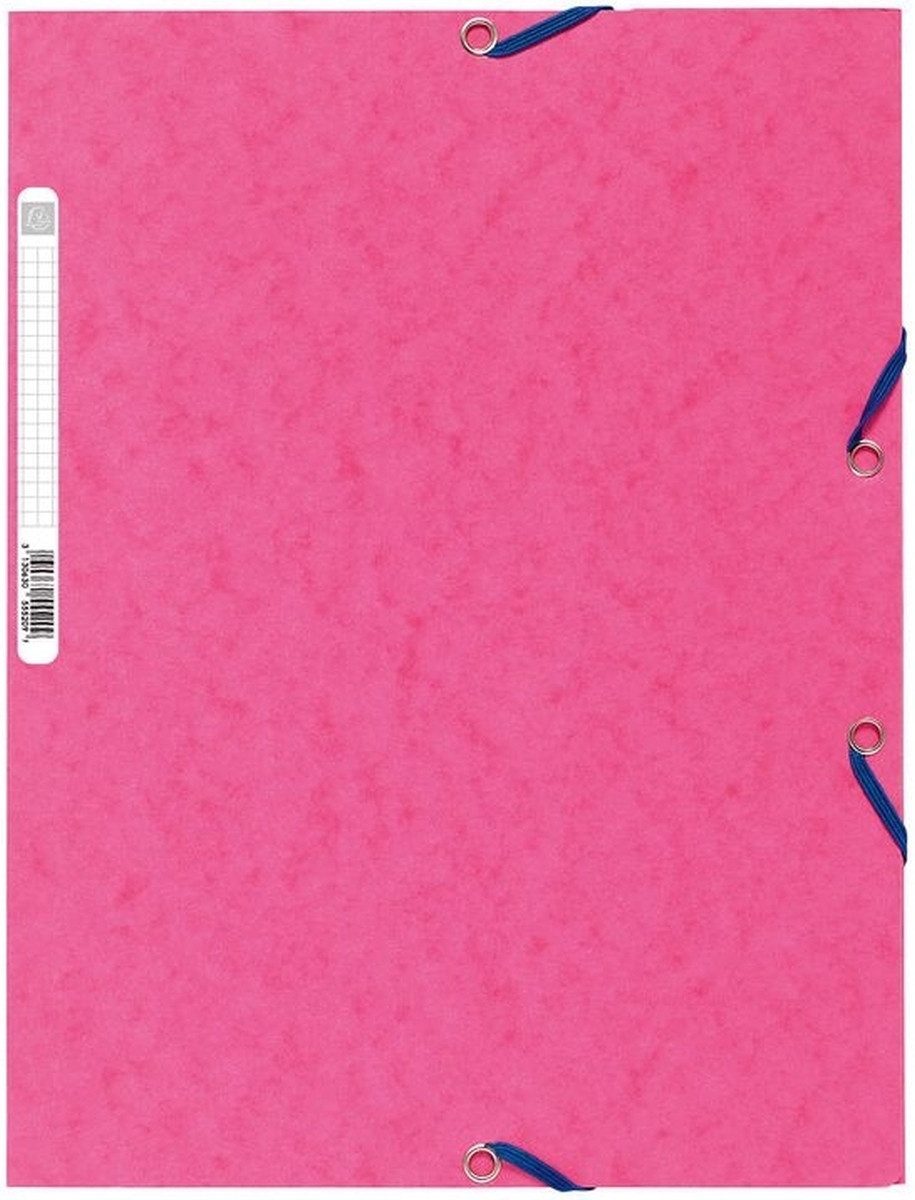 EXACOMPTA Fächermappe Eckspannmappe Nature Future A4 Manila-Karton 400g fuchsia