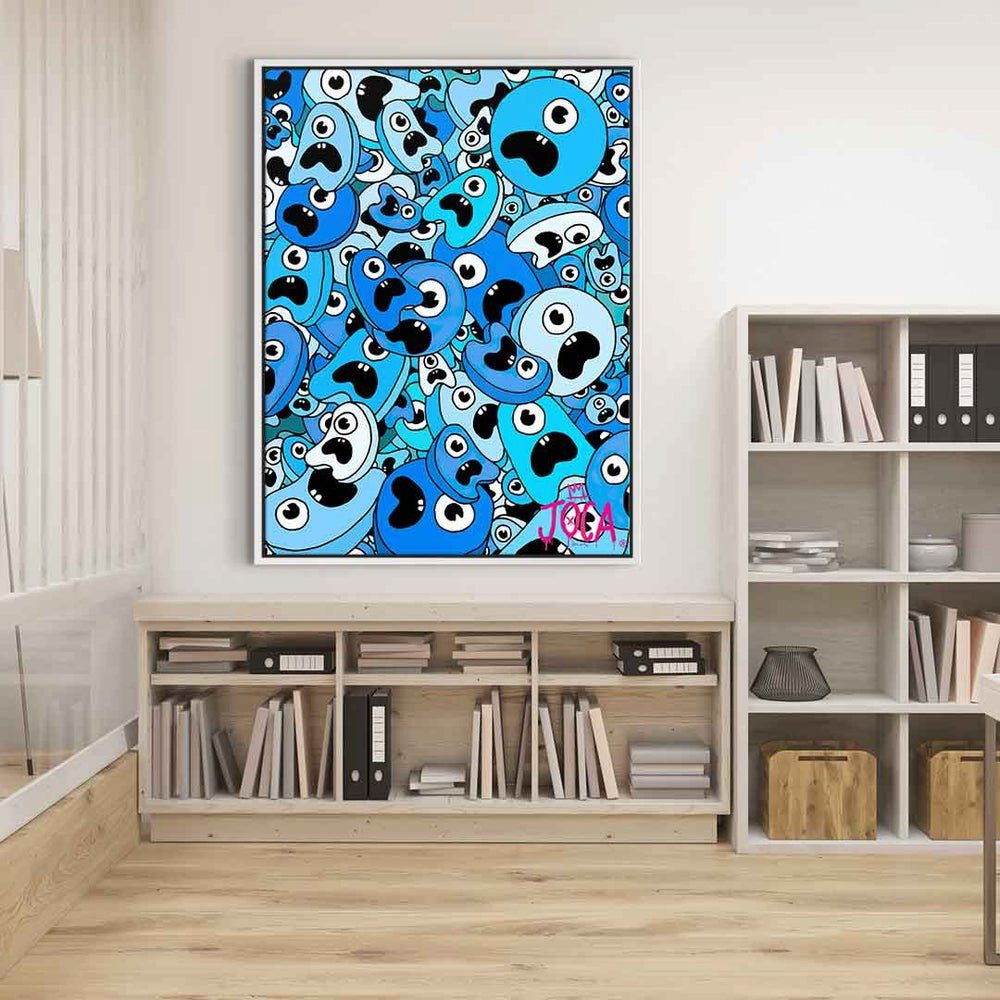 DOTCOMCANVAS® Leinwandbild Weiß | weißer Rahmen