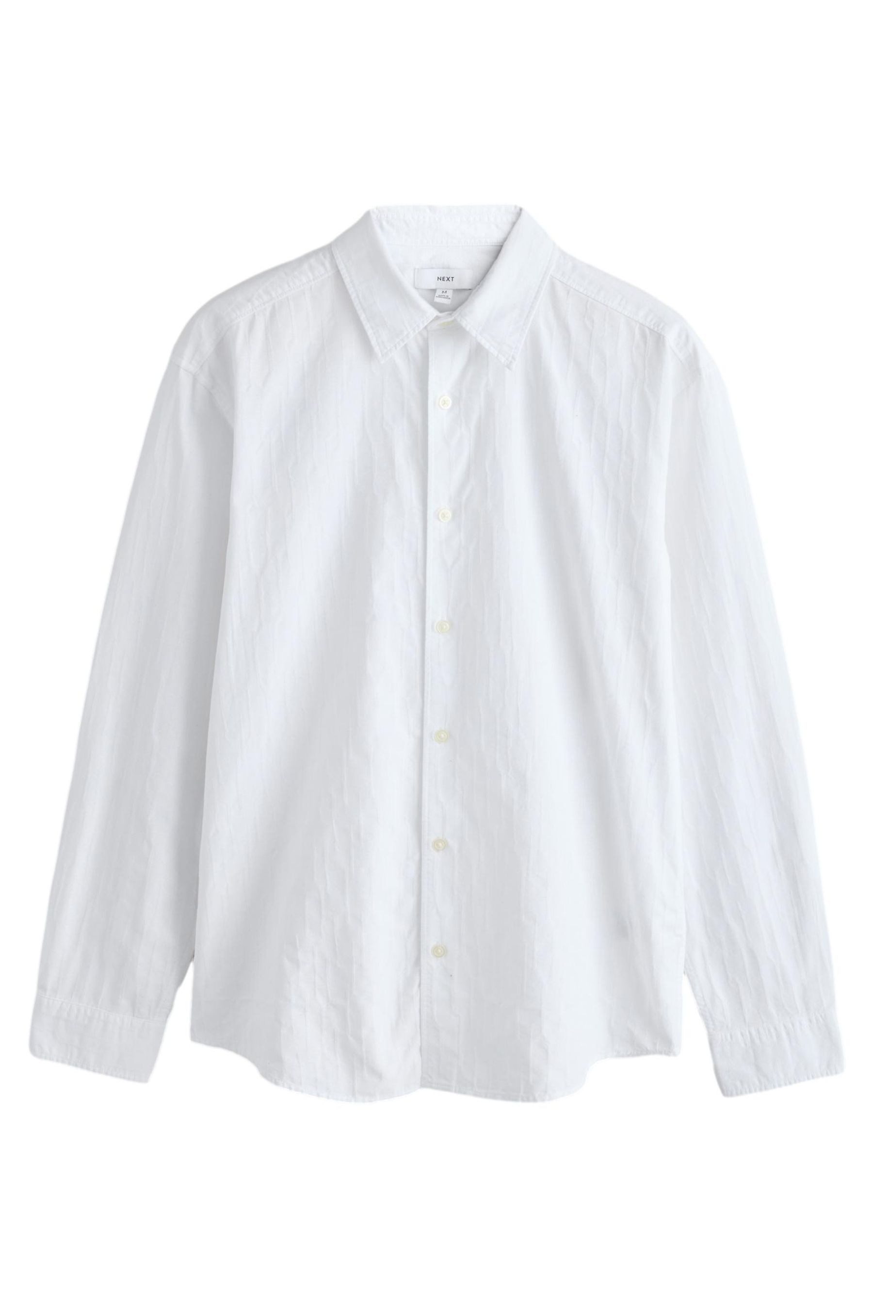 Langarmhemd Langarmhemd mit Jacquard-Print