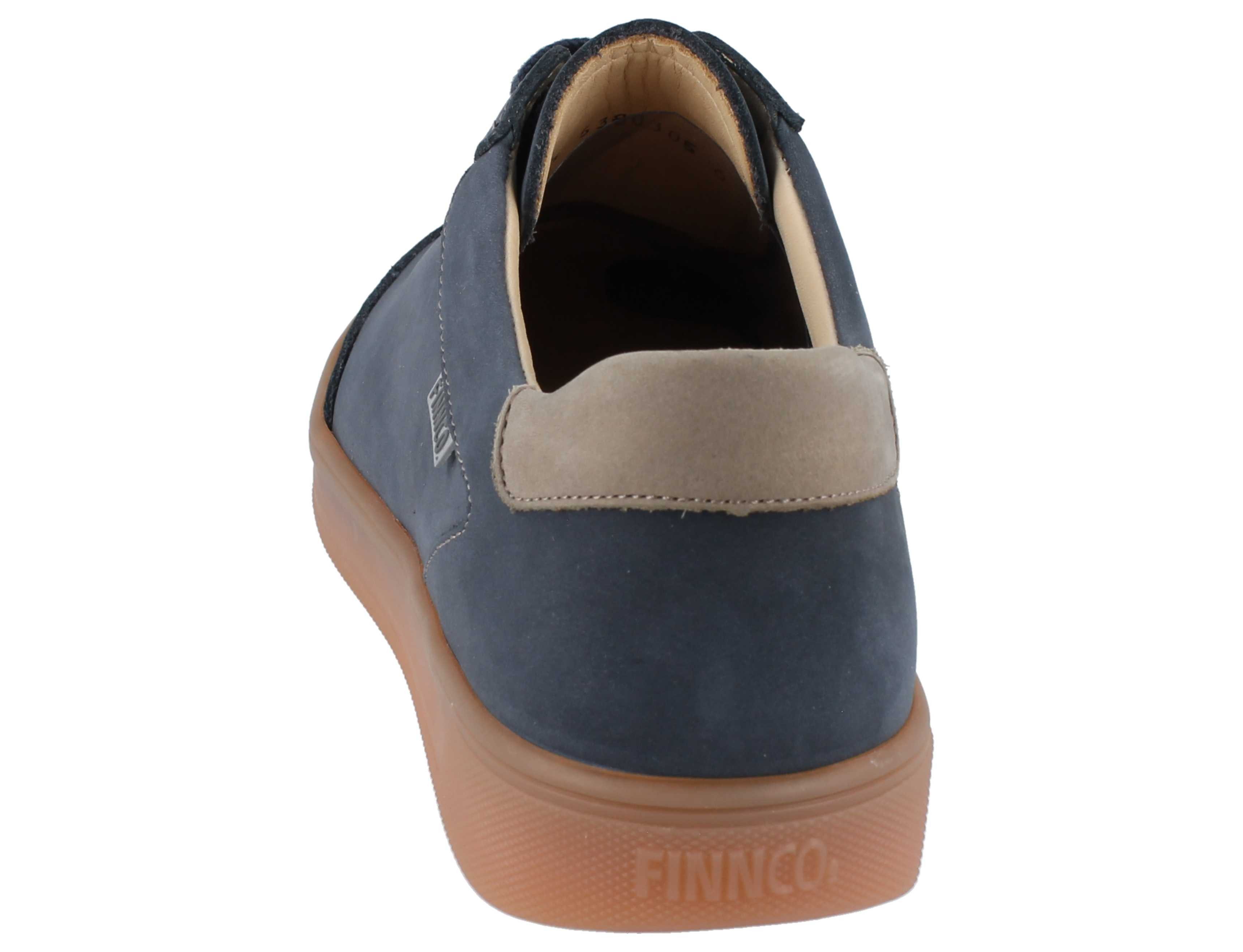 Finn Comfort FINN COMFORT FINNCO Interlagos Damen Halbschuhe blau grau Nubukleder Schnürschuh