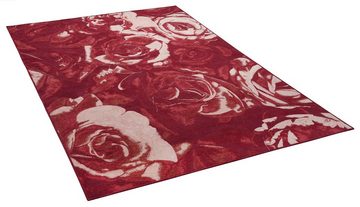 Teppich Flomi Rose, THEKO, rechteckig, Höhe: 4 mm, Flachgewebe, ideal im Wohnzimmer & Schlafzimmer