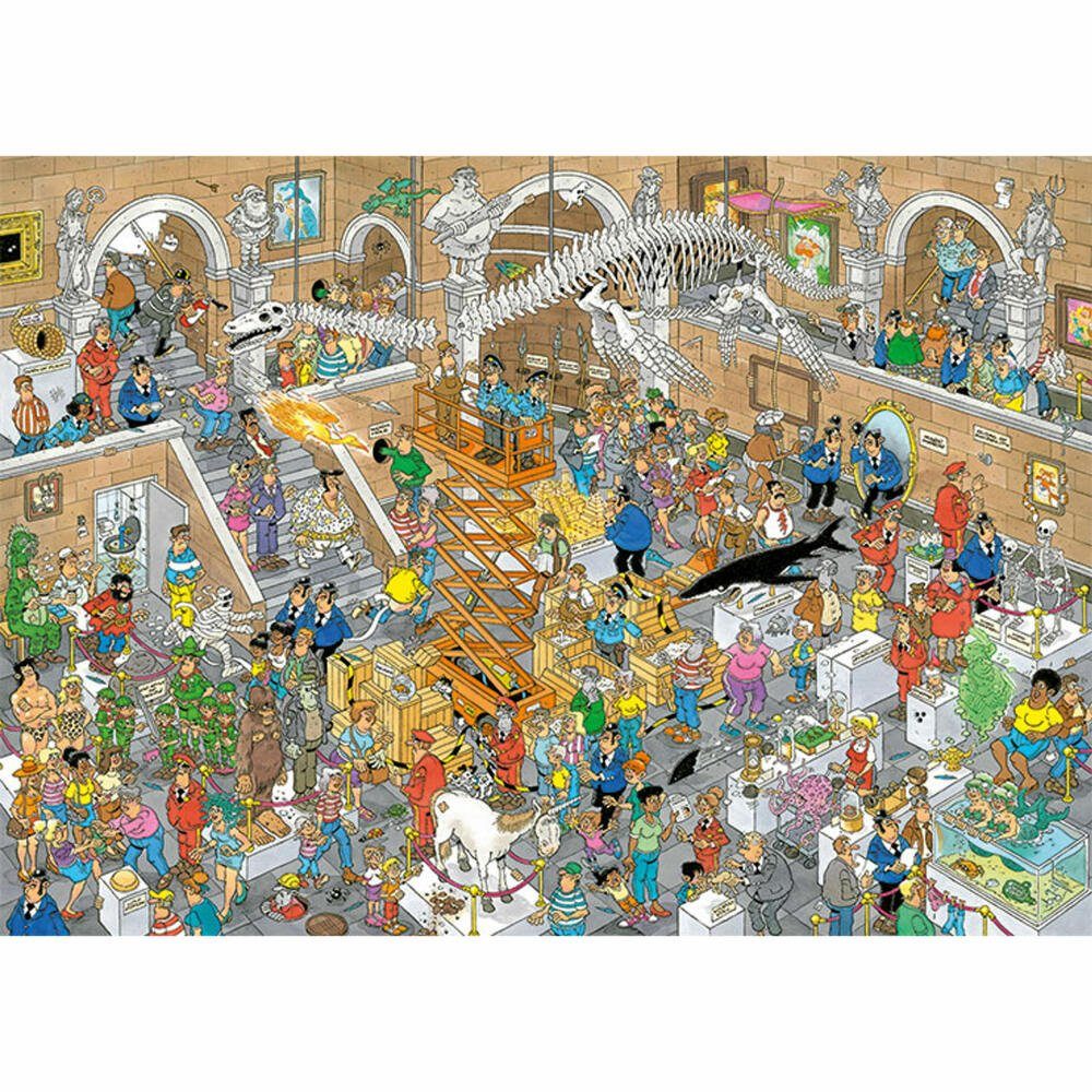 Jumbo Spiele Puzzle Jan van Haasteren Ausflug ins Museum 2x, 1000 Puzzleteile
