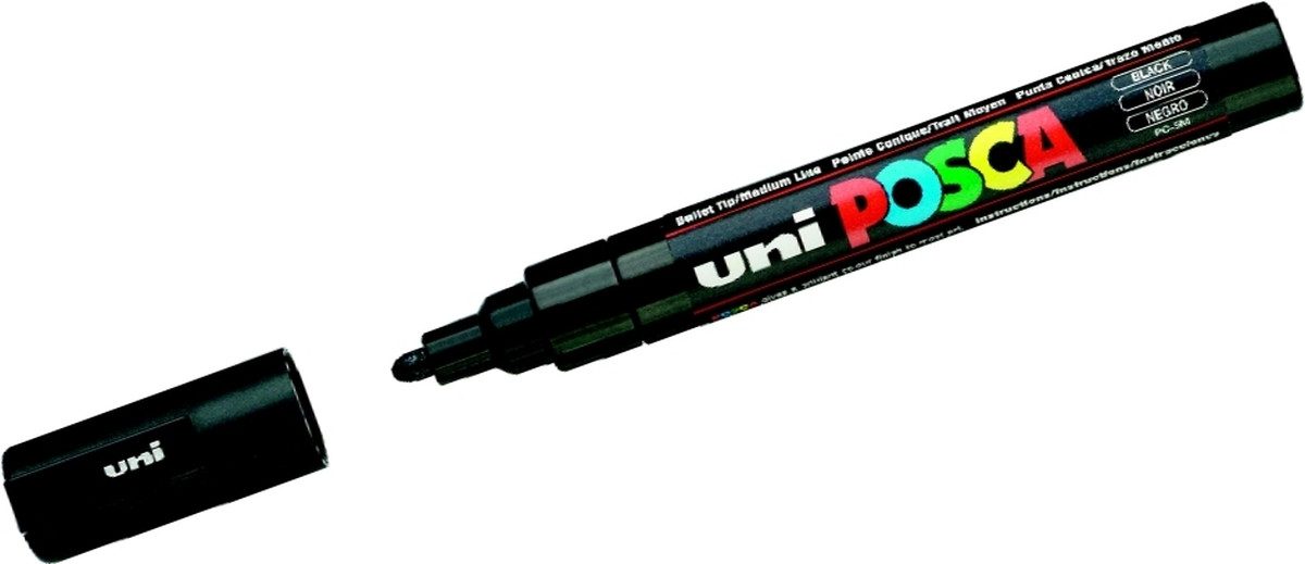 Faber-Castell Permanentmarker Marker UniPosca Strich: 1,8-2,5 mm schwarz