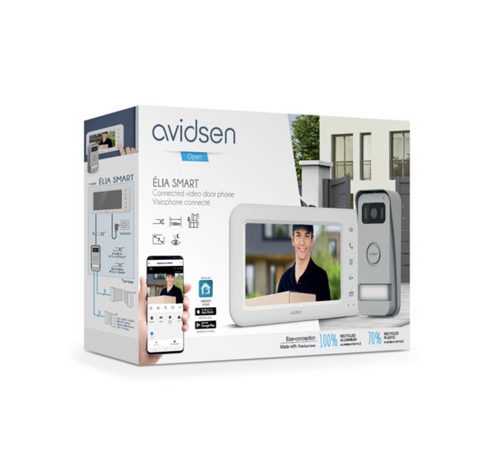 Thumbnail - Gegensprechanlage Avidsen ELIA SMART Video-Türsprechanlage WLAN Komplett-Set Weiß, Alu