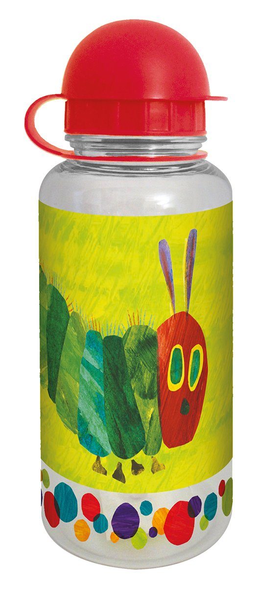 Geda Labels GmbH Trinkflasche Raupe Nimmersatt, Grün, 350ml, nicht spülmaschinengeeignet