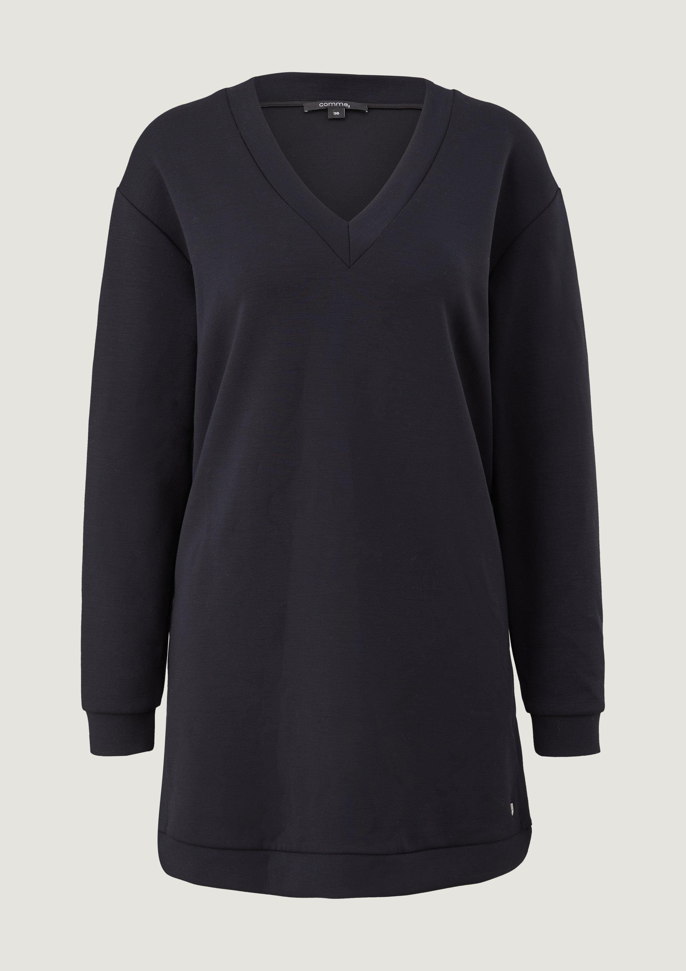 Sweatshirt Sweatshirt Modalmix schwarz aus Comma